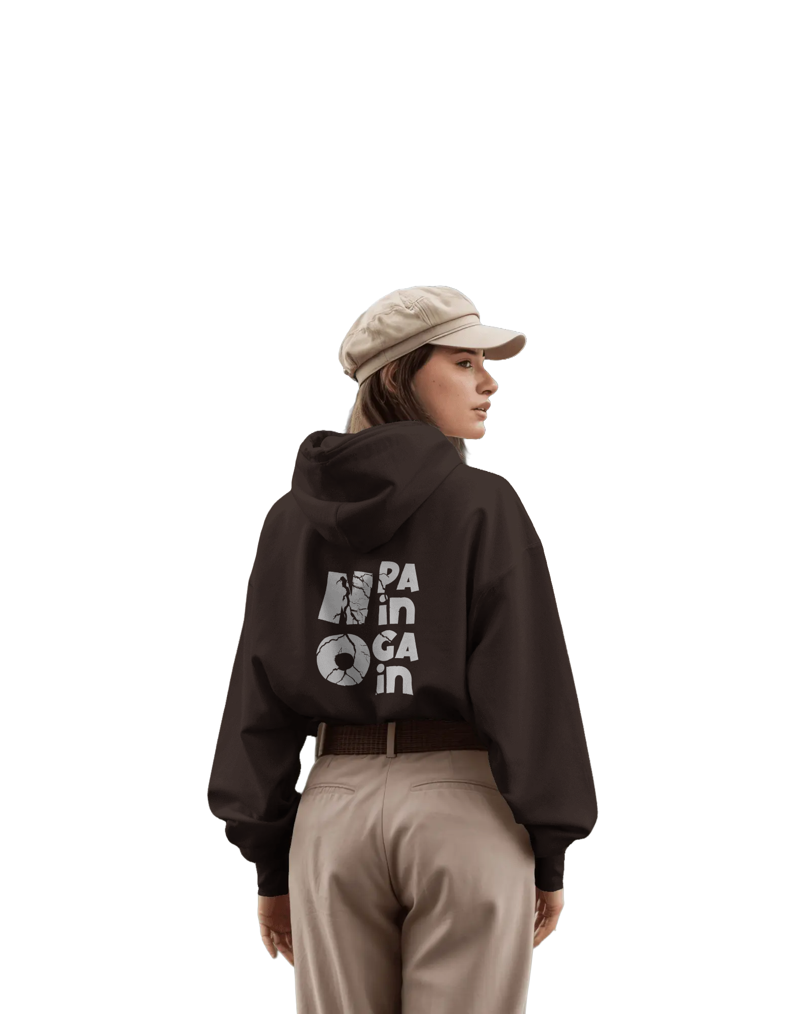 No Pain No Gain Graphic Back Hoodie