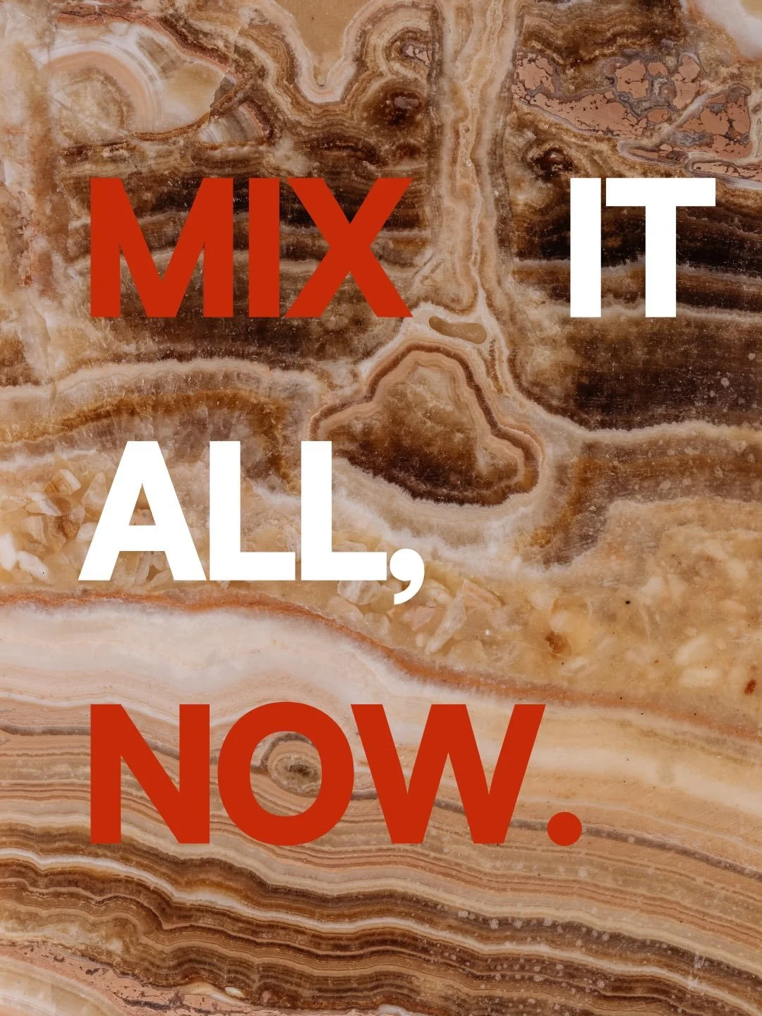 MIX IT ALL, NOW. DO IT.

There&rsquo;s always a line, but I believe we can push it just a bit - when done right. By combining rather abstract themes, or contrasting colours and textures we add more depth to design, and the perfect reaction of &lsquo;