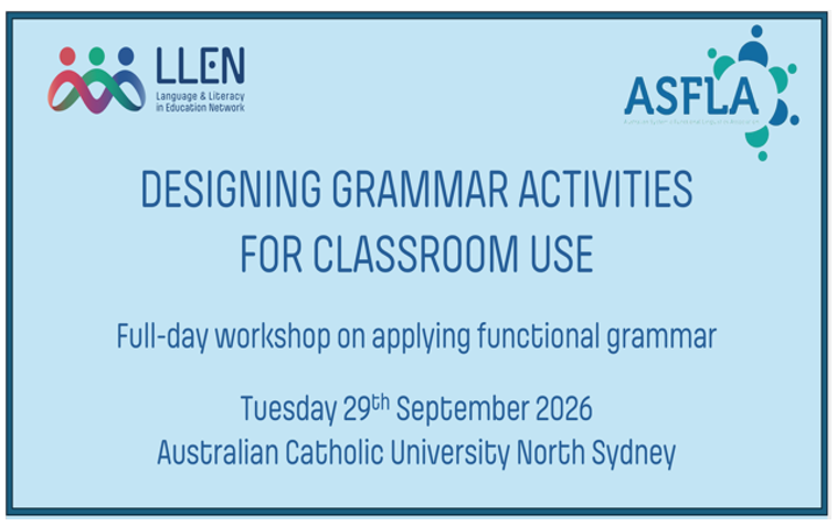 WORKSHOP: Designing grammar activities for classroom use