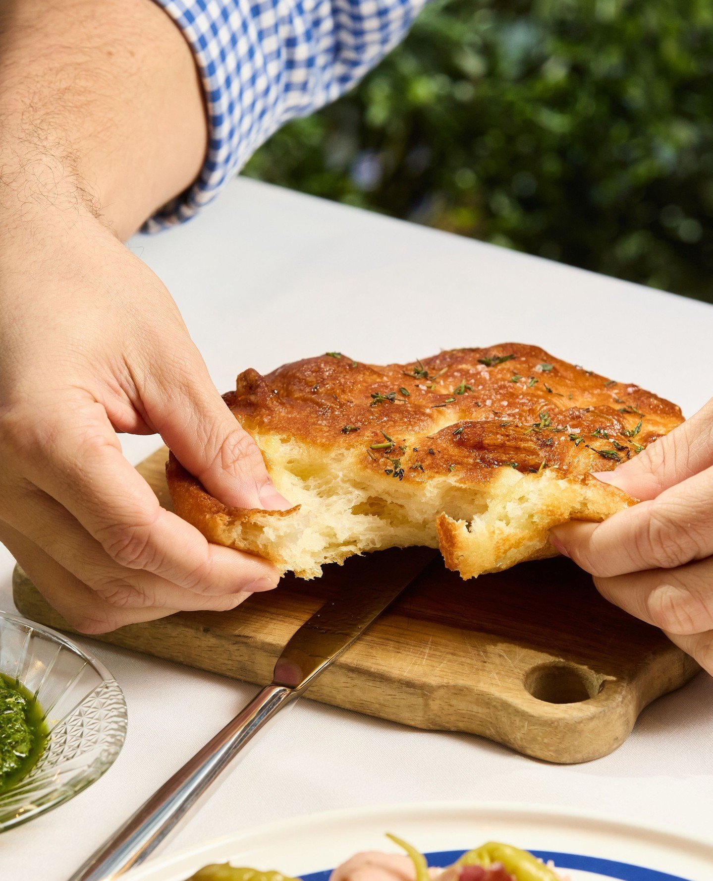 Ronnie&rsquo;s signature Fermented Potato Focaccia &ndash; made for ripping and generously dipping into our house-made whipped cod bottarga.⁠
⁠
#Focaccia #WhippedCod #Bottarga #Ronnies #RonniesMelbourne #MelbourneFoodies #MelbourneCBD #Rialto