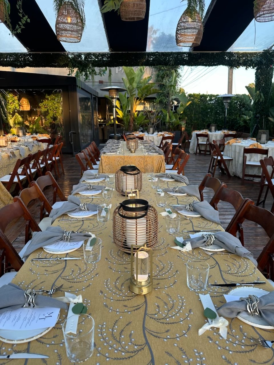 Host unforgettable weddings, rehearsal dinners, corporate events, and holiday parties at Paloma Venice with elegant tablescapes, chef-driven cuisine, and personalized service.