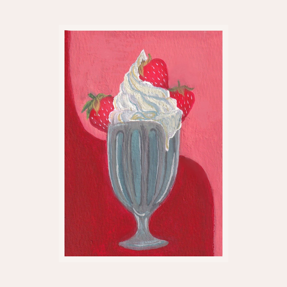 Strawberry Milkshake 5x7 Digital Download