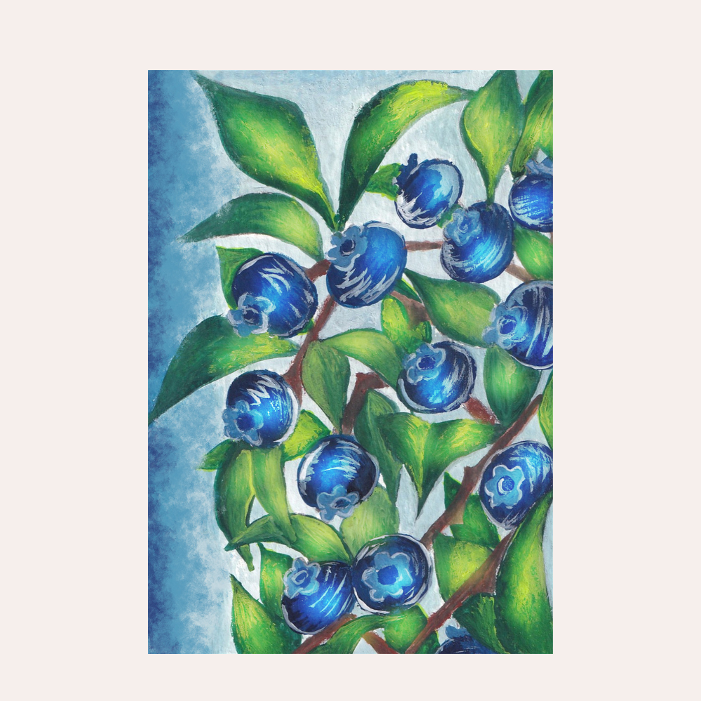 Blueberry Field 5x7 Digital Download