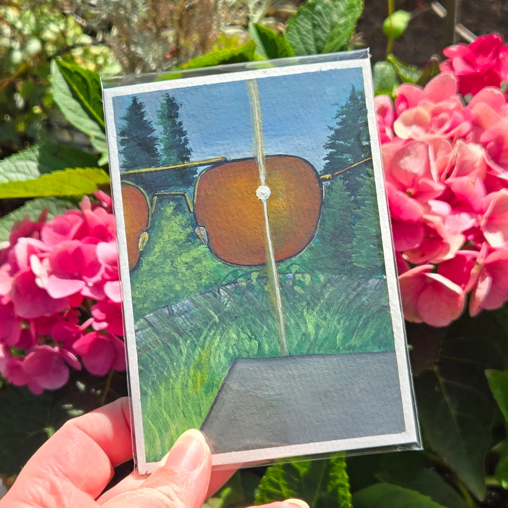 From a photo – Original 3.5x5 In Gouache Painting