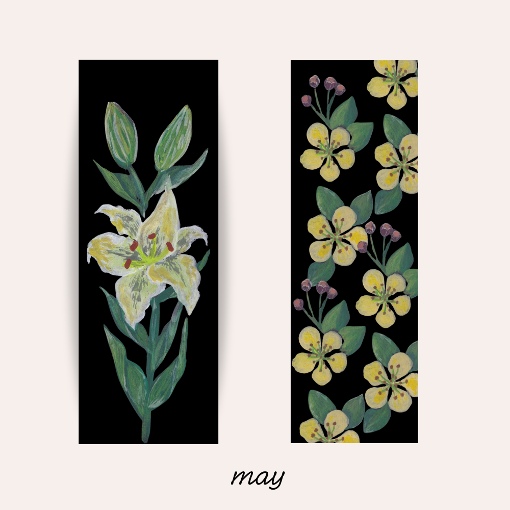 May Birth Flower Bookmark
