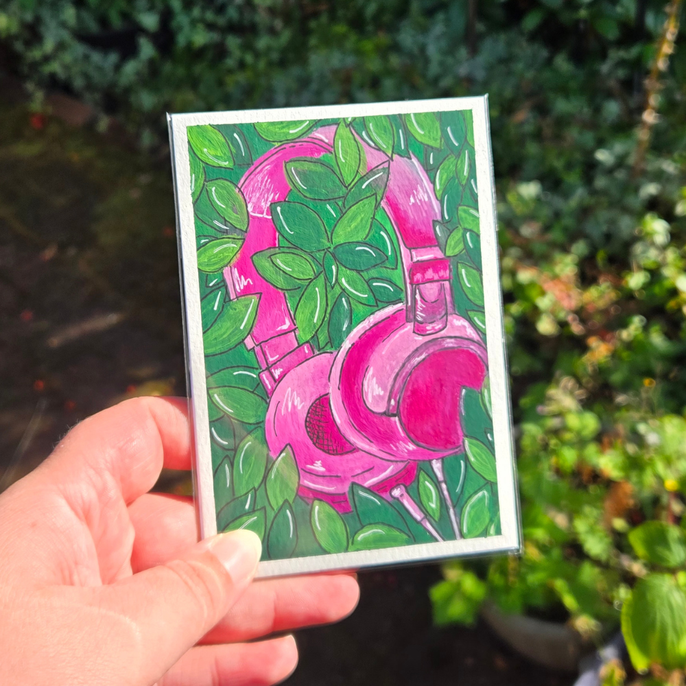 Everyday Item – Original 3.5x5 In Gouache Painting