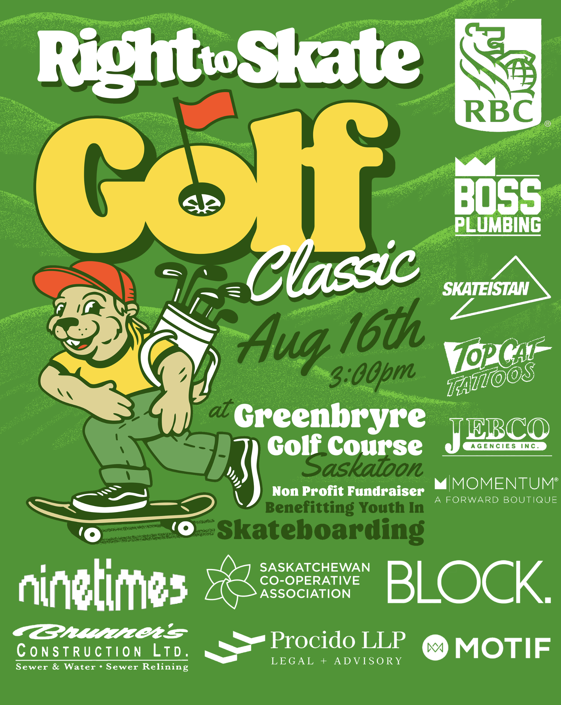 Right to Skate Golf Classic registrations are open!
