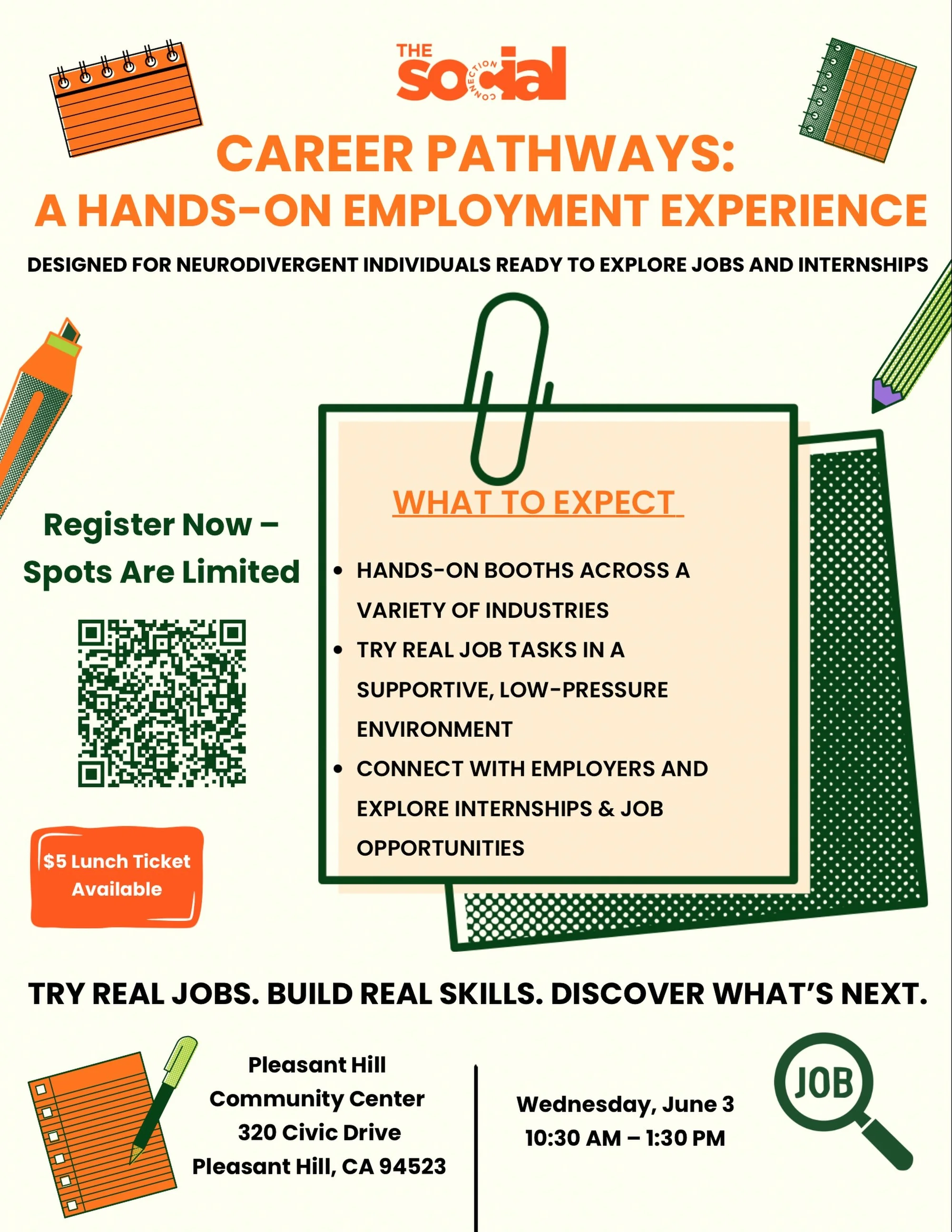 ⏰ Only 3 Days Away! ⏰

The countdown is on for our Hands-On Employment Fair this Wednesday!

Join us for an interactive day filled with career exploration, hands-on activities, community resources, networking opportunities, and real-world job skill e