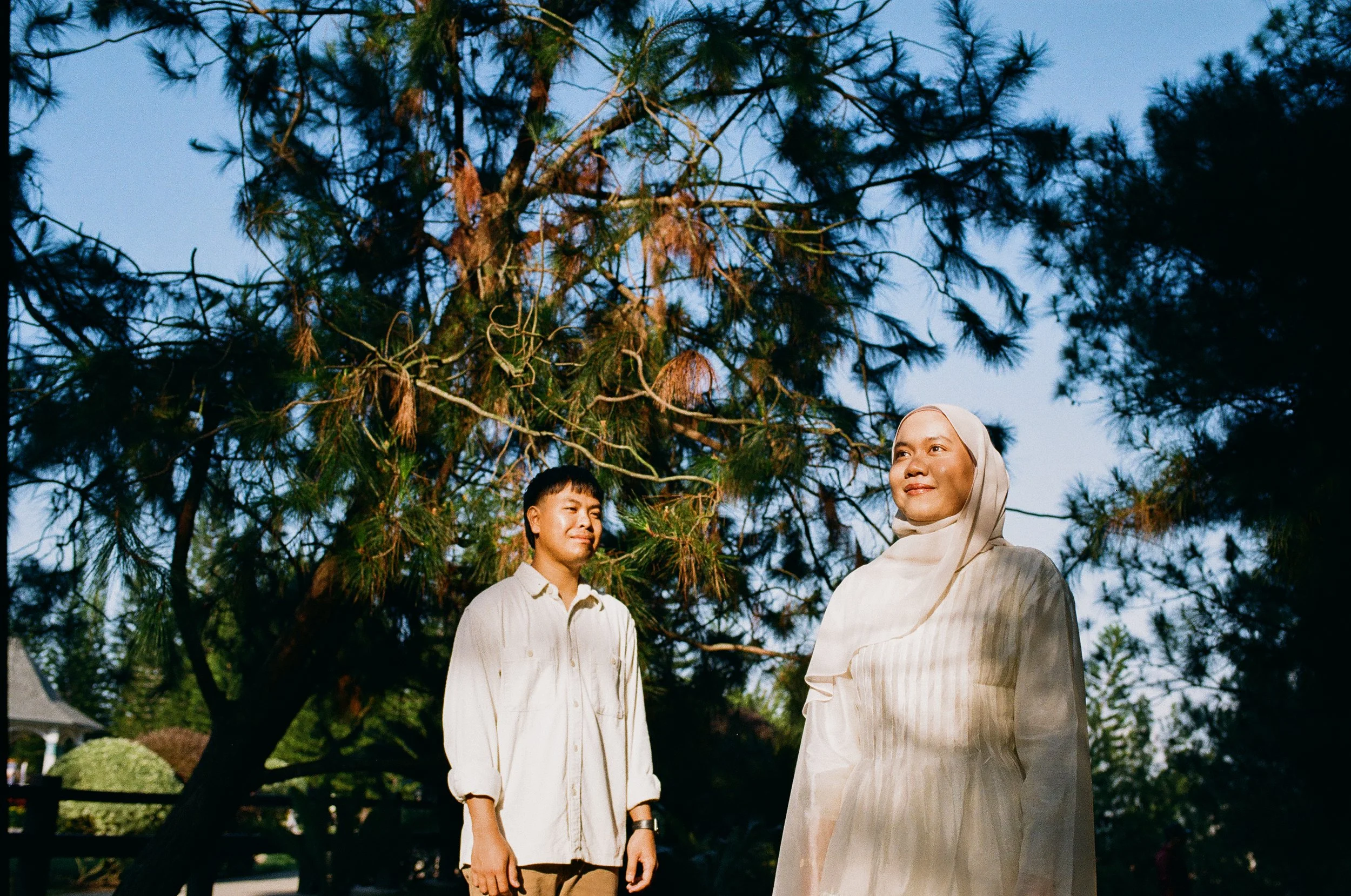 Aina & Amir | 35mm Film Pre-Wedding at Taman Saujana Hijau