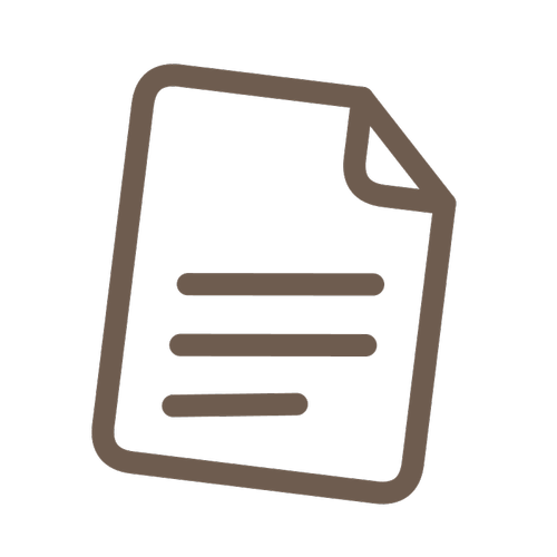 Line drawing of a page of writing