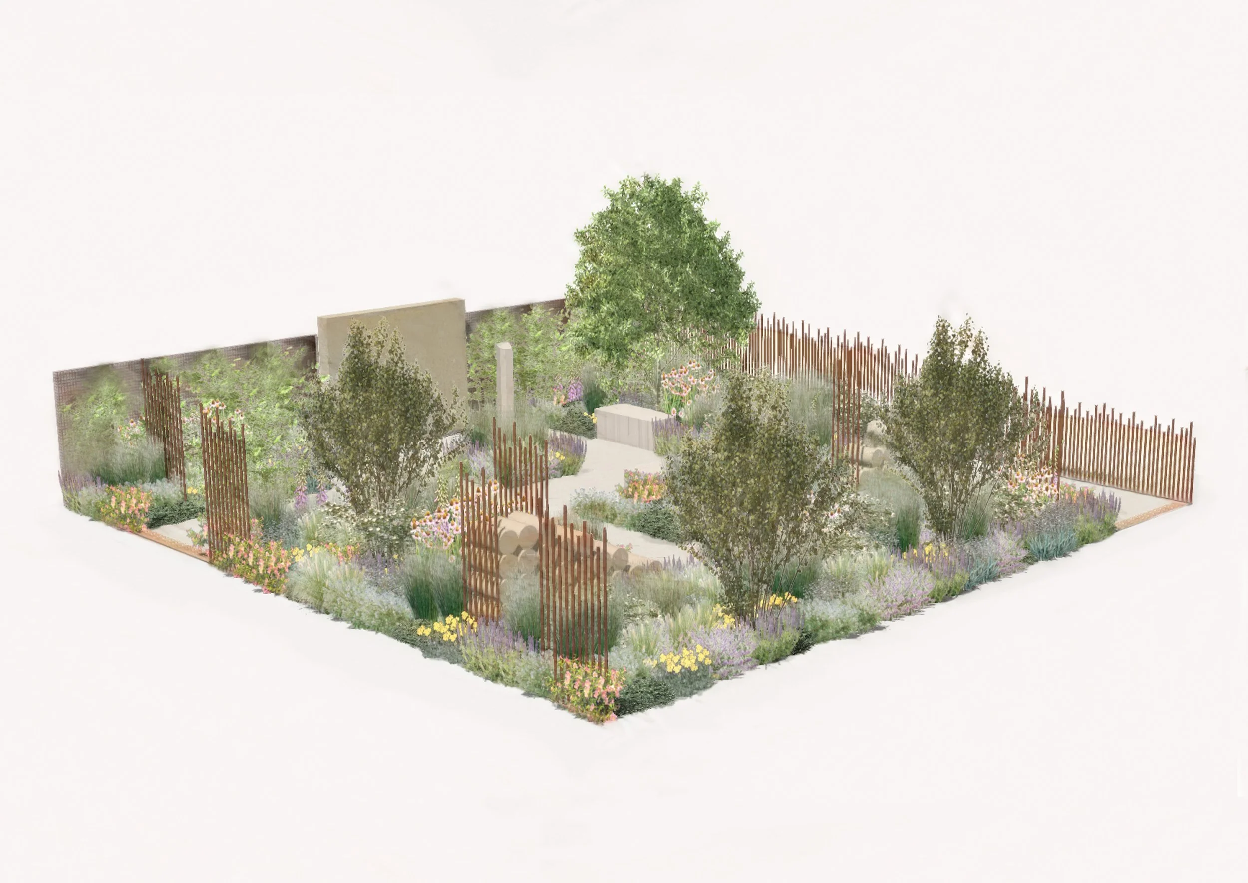 Design of the RHS Crafted from Nature Garden by Stark Strand Garden Design 