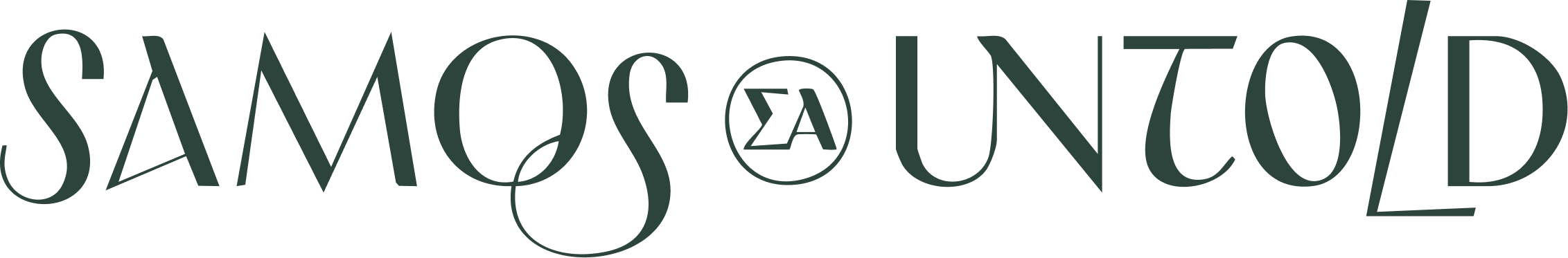 The text 'Samos Untold' displayed in stylized font. Logo.
