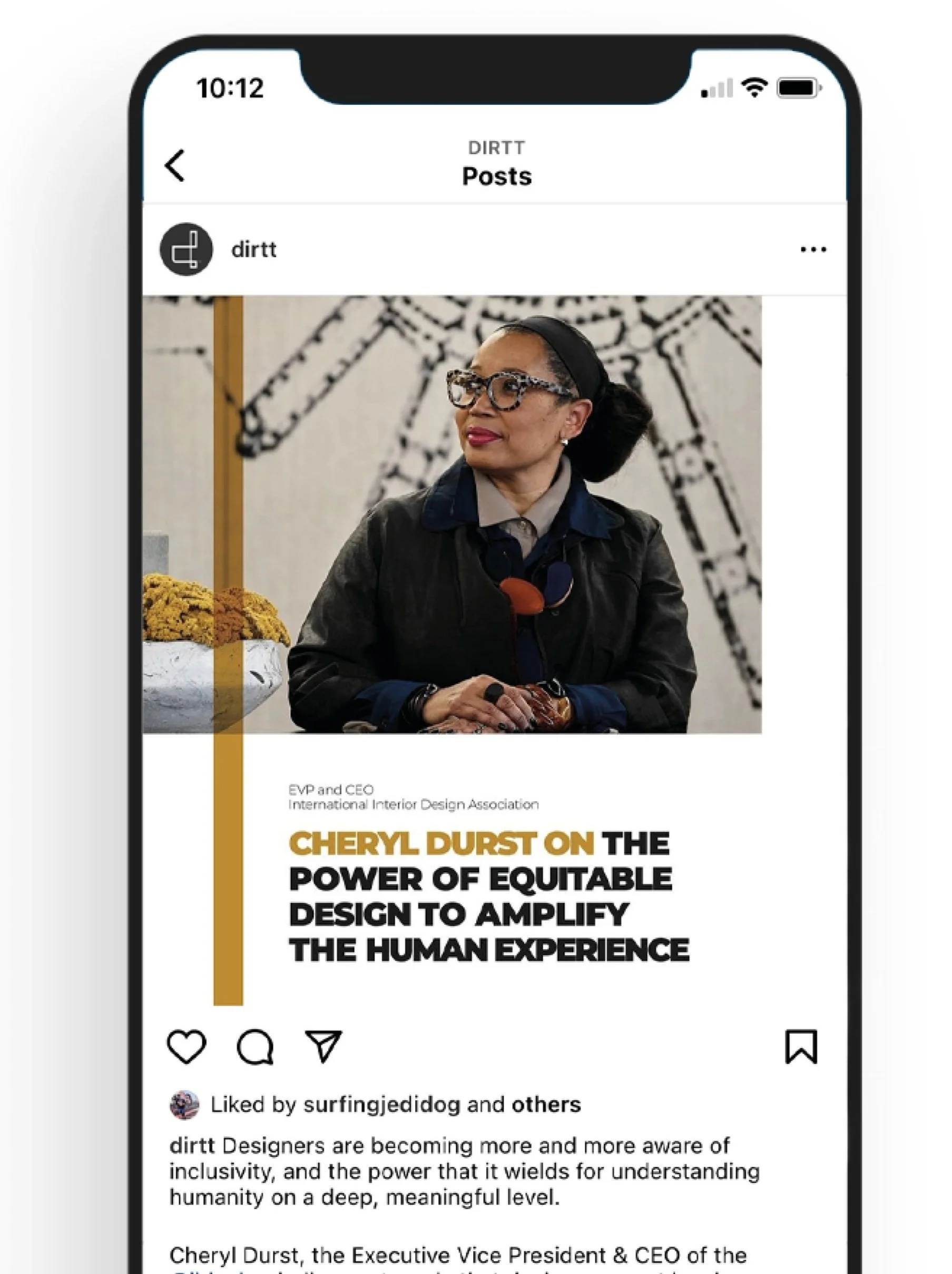 Mobile phone showing social media image of iconoclast