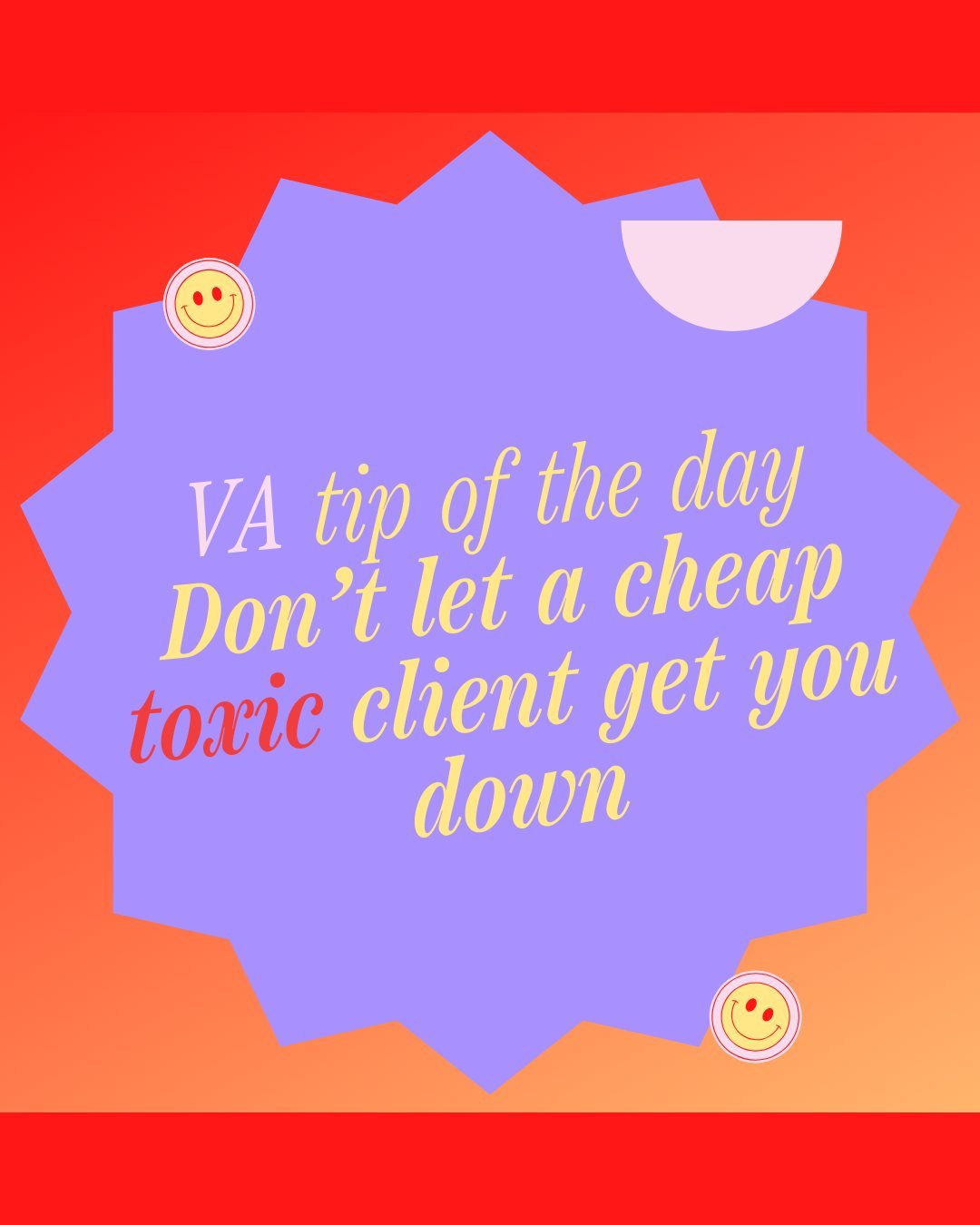 Hey you (yea you), let&rsquo;s have a heart-to-heart. I see you pouring your soul into your work, going the extra mile, giving it your all. But then it happens. 

One client comes along, and suddenly all your hard work feels like it&rsquo;s been drag
