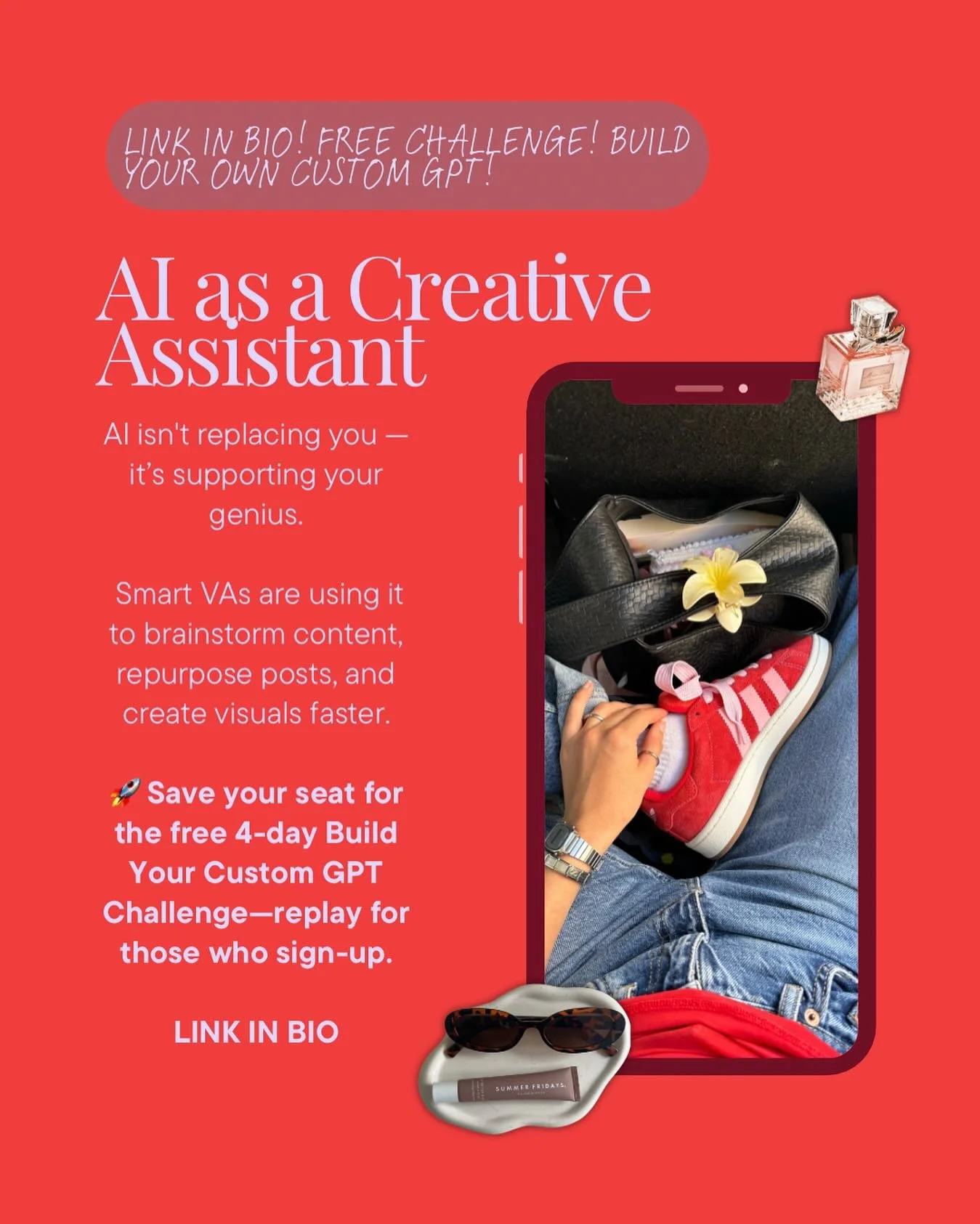 ✨ VAs, listen up&hellip;

I&rsquo;m about to show you step-by-step how to build your own custom GPT&mdash;
so you can save 10+ hours a week, automate repetitive tasks, and finally prove to yourself (and your biz) just how powerful you really are.

Th