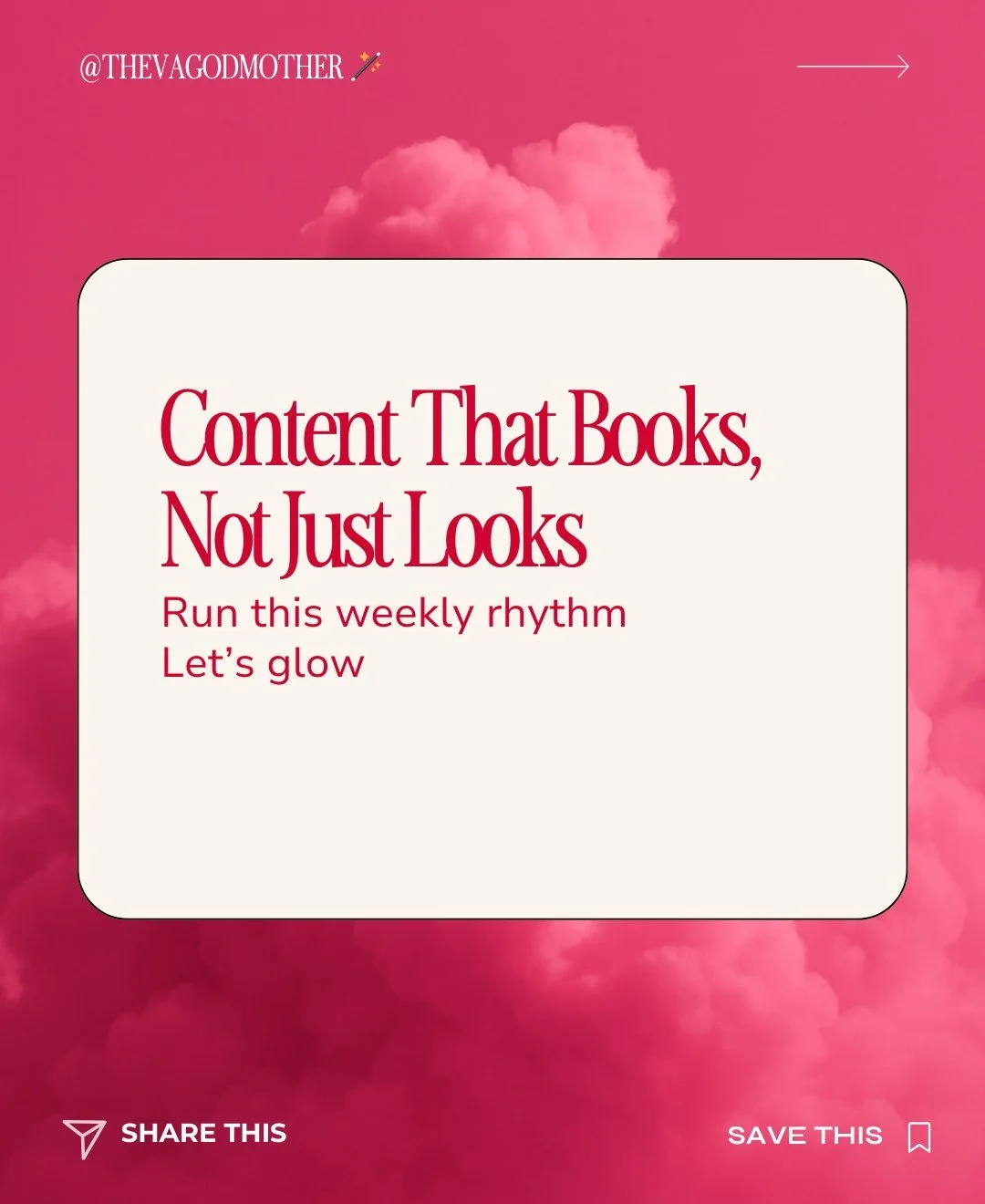 Content That Books, Not Just Looks

Likes won&rsquo;t build a business. Leads will.
I teach VAs to run a simple cadence that turns posts into conversations and conversations into calendars.

Run this weekly rhythm:
&rarr; One problem &rarr; solution 
