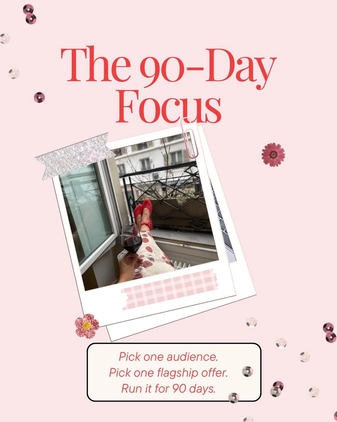 The 90-Day Focus

Most VAs fail from overwhelm, not lack of skill.

Pick one audience.
Pick one flagship offer.
Run it for 90 days.

When I narrowed my POV:
Follower growth jumped.
Leads felt aligned.
Consult interest rose.

&rarr; One ICP
&rarr; One