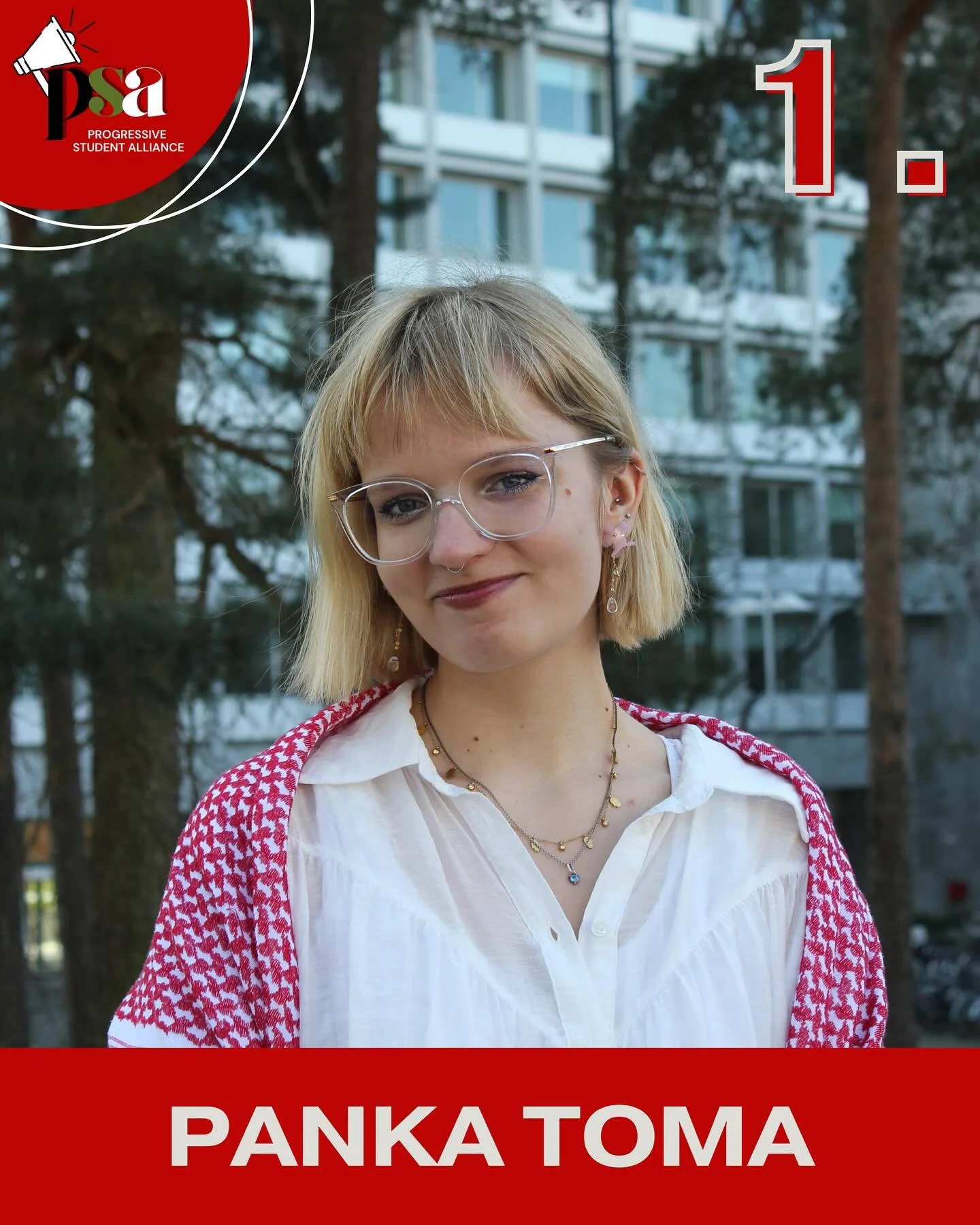 Meet our number 1 candidate on the Progressive Student Alliance list, Panka!

Vote PSA from April 29 to May 1!

✊❤️&zwj;🔥