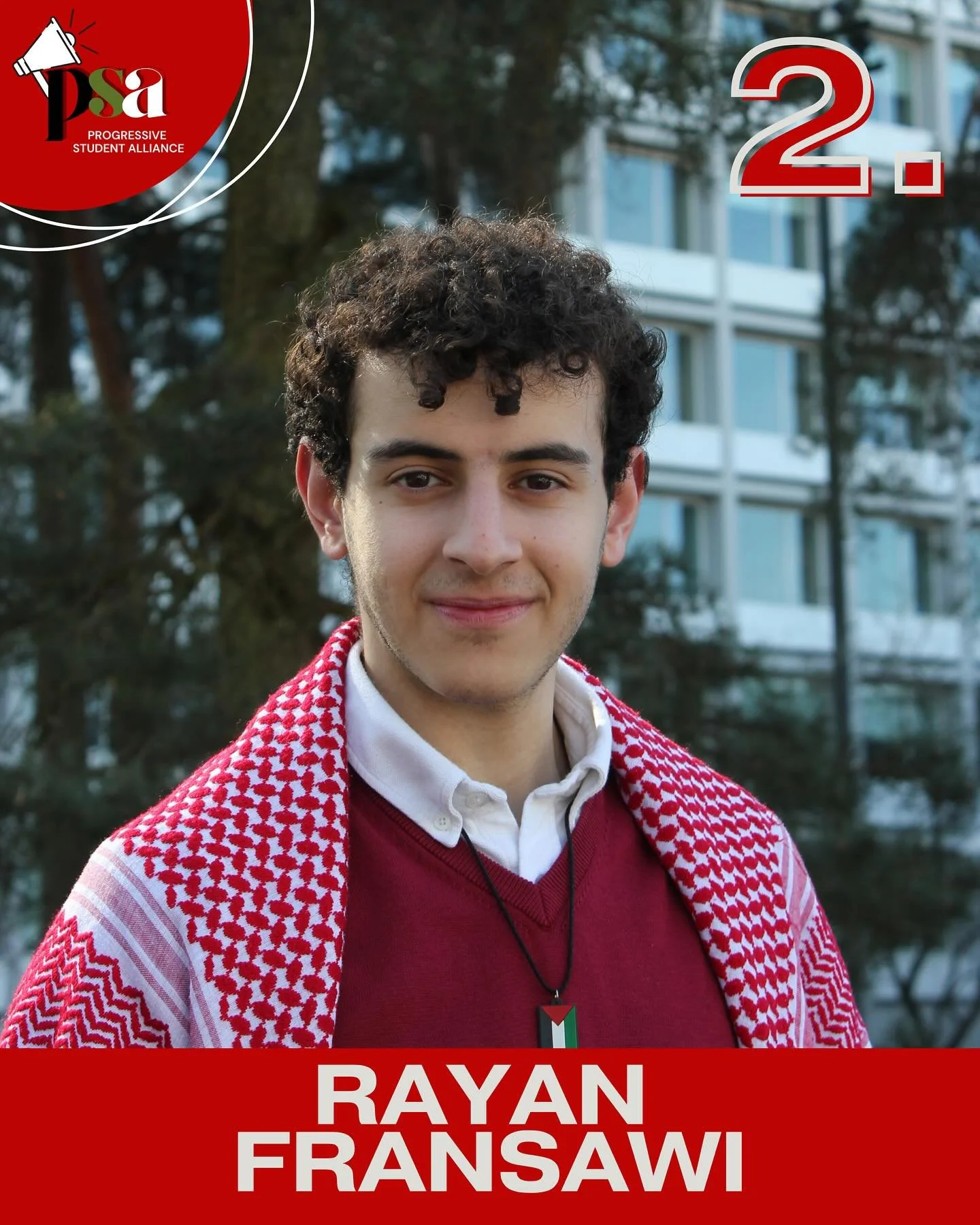 Meet our number 2 candidate on the Progressive Student Alliance list, Rayan! 
Vote PSA from April 29 to May 1!

✊❤️&zwj;🔥