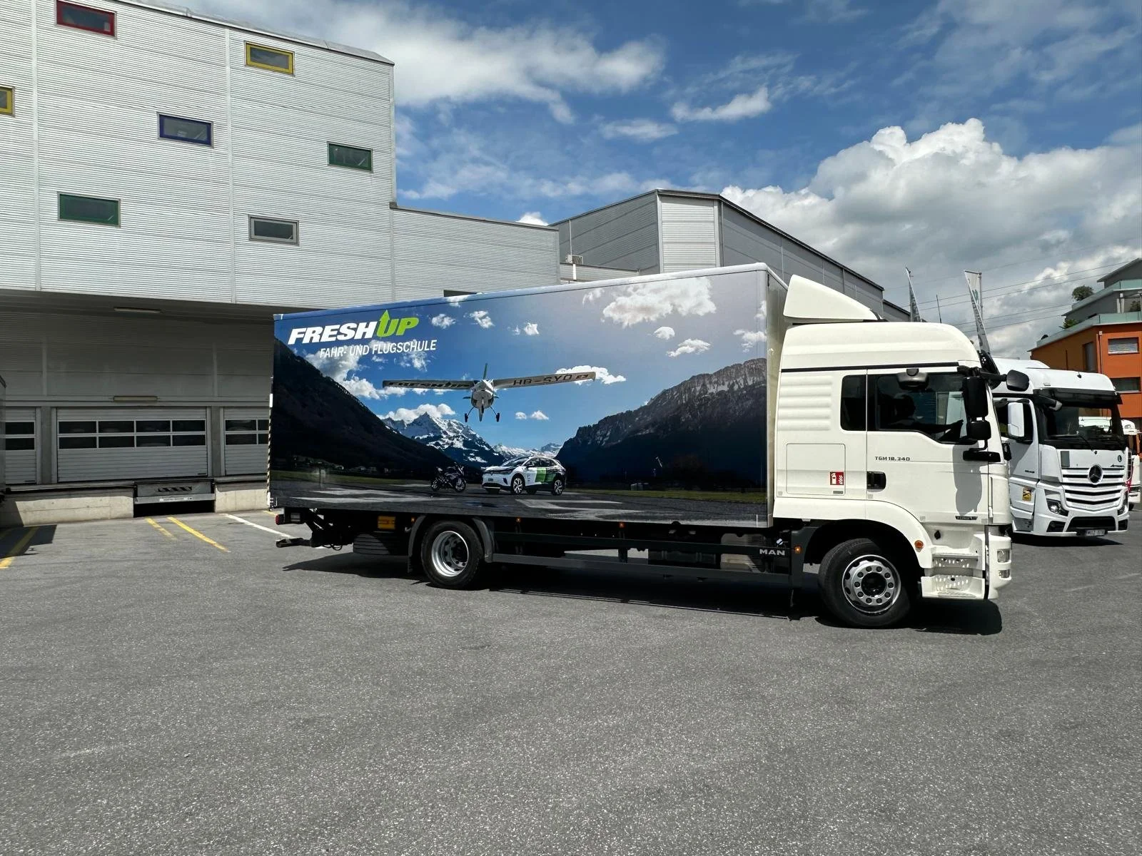 Dankbar für jede Werbefläche