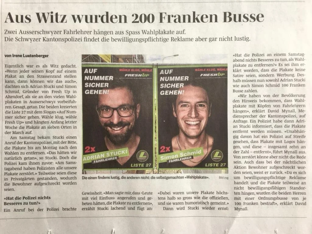 Lustige Werbung
