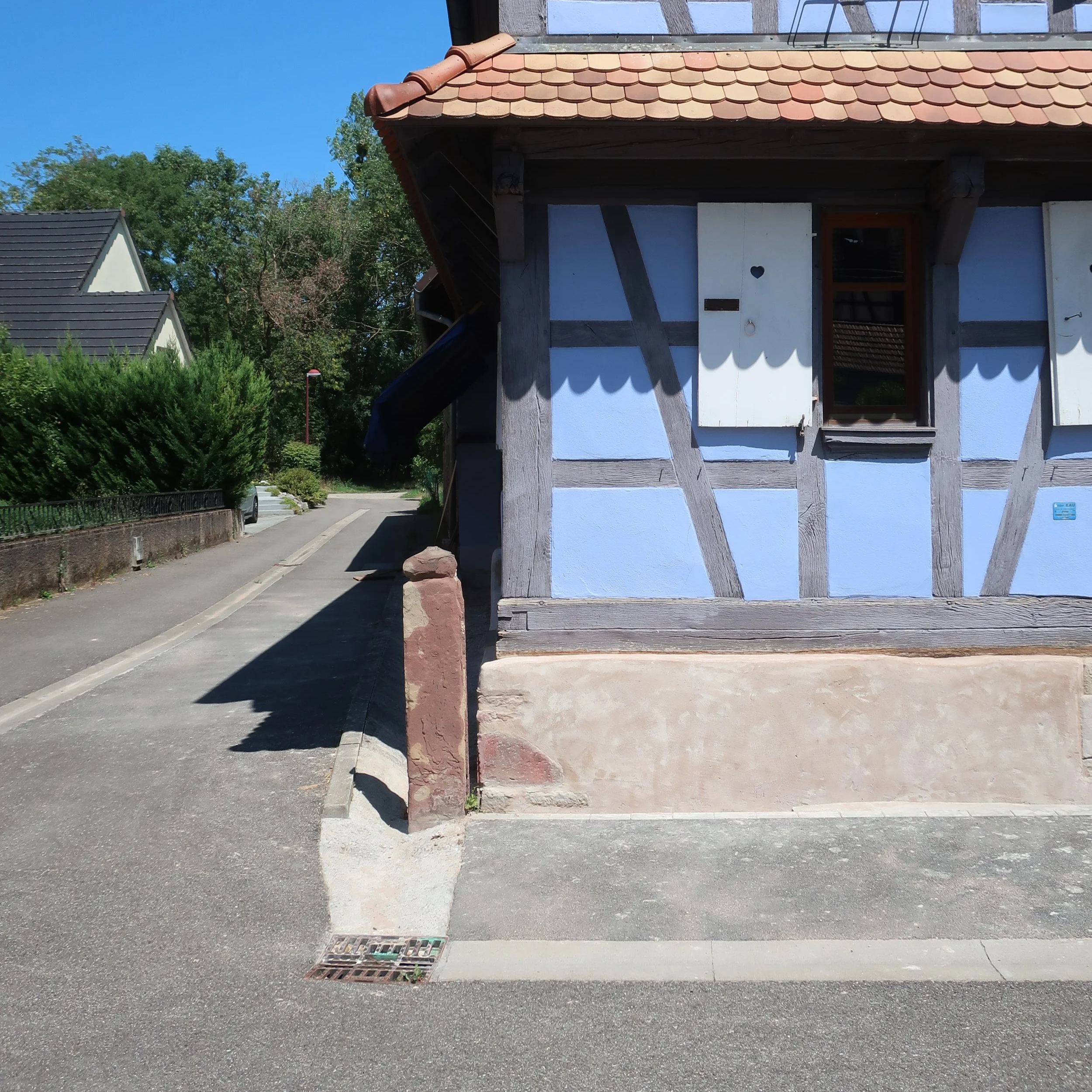 Rénovation d'un soubassement d'une maison alsacienne