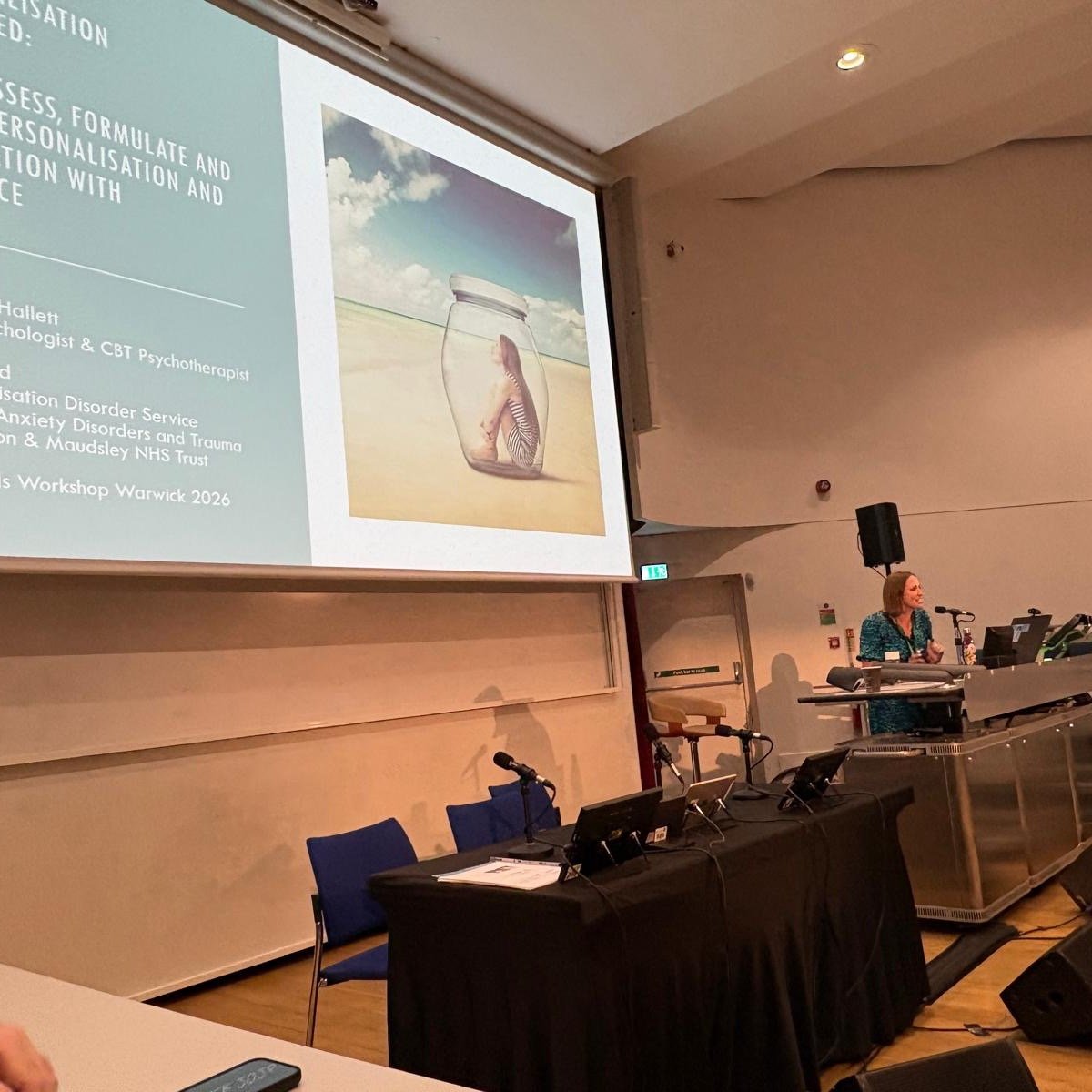 A really lovely few days at this year's BABCP Conference.

I ran a workshop for clinicians on "Demystifying Depersonalisation and Derealisation", including testimonials from people who have experienced it themselves. Hearing clients speak s