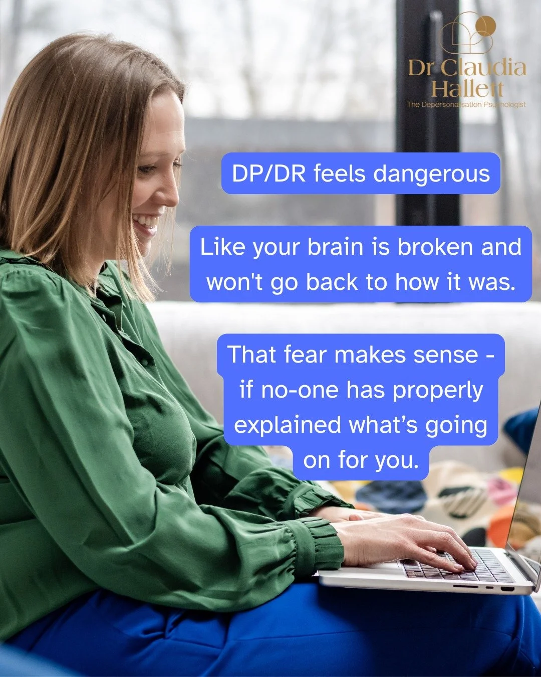 I've spent a decade sitting with people who were sure they were the only one who felt this way. They weren't. 

DP/DR is still one of the least understood experiences in mental health, even amongst professionals.

A lot of information about DP/DR onl