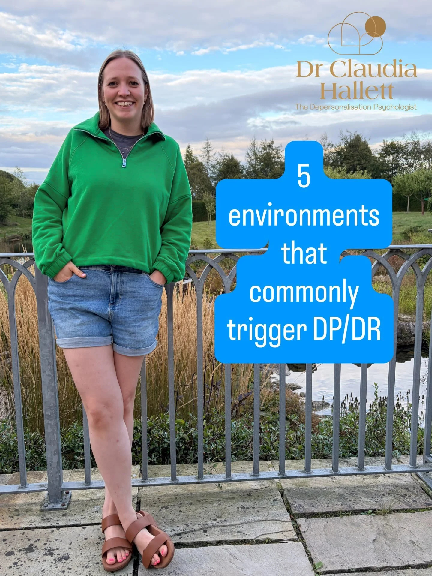 These are some of the most common environments that come up time and again in the therapy room that people tell me most trigger/heighten their DP/DR experiences.

Do any of these resonate with your experience? What environments do you find most trigg