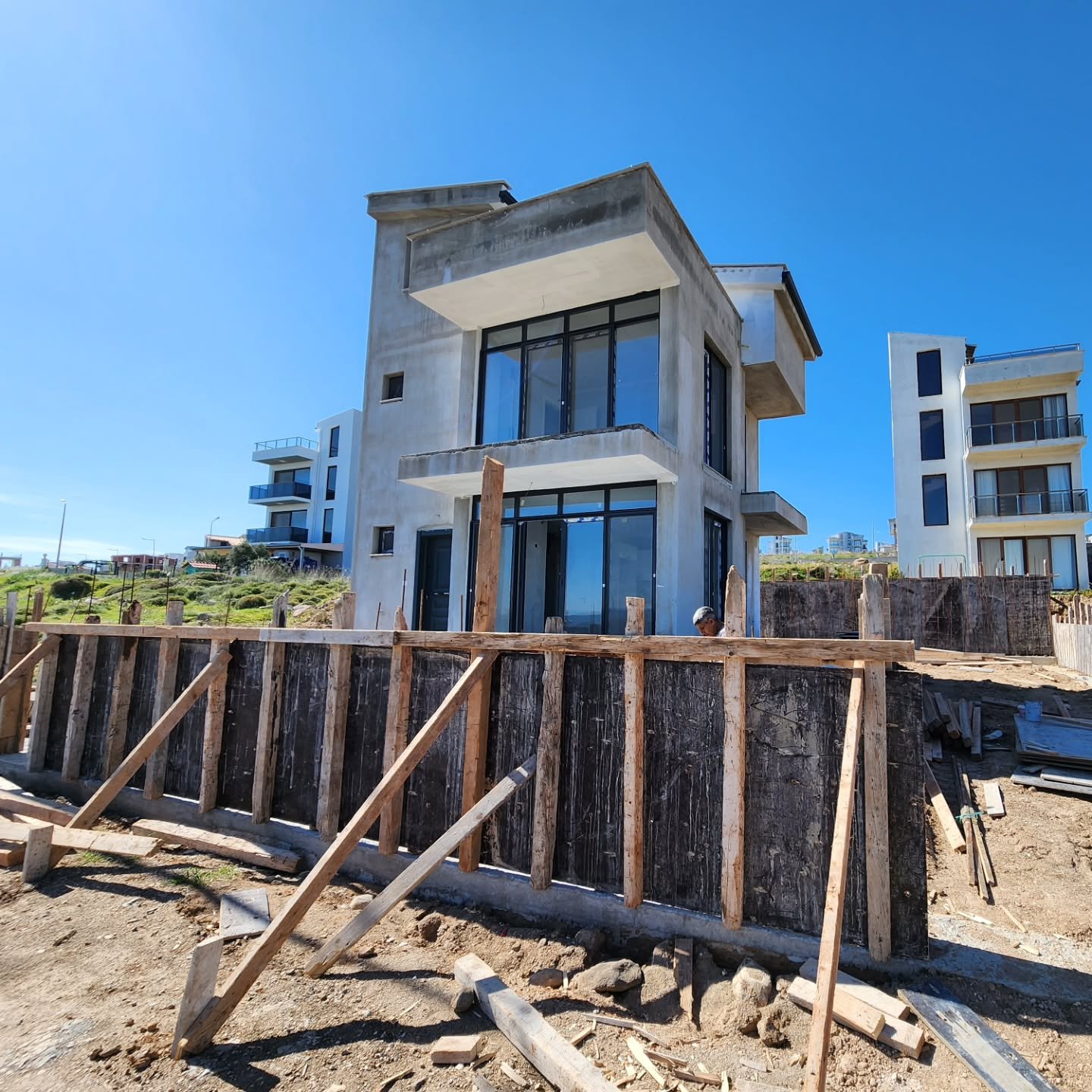 Tripleks villa dış cephe boya
