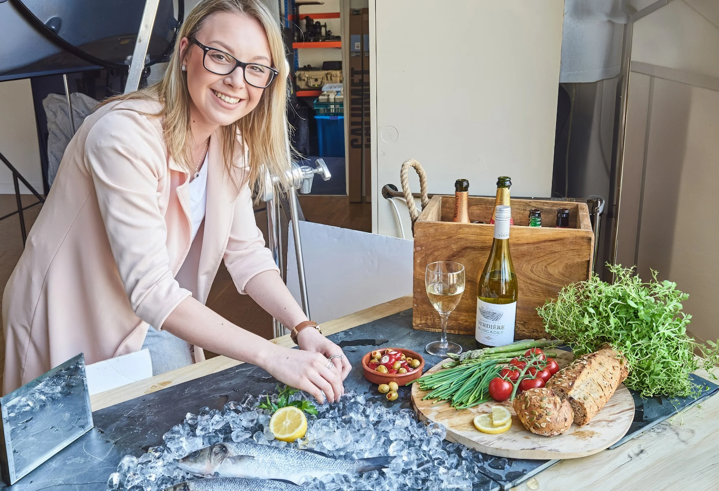 Becky Brandham stylist and studio assistant working at Charles Ward Photography