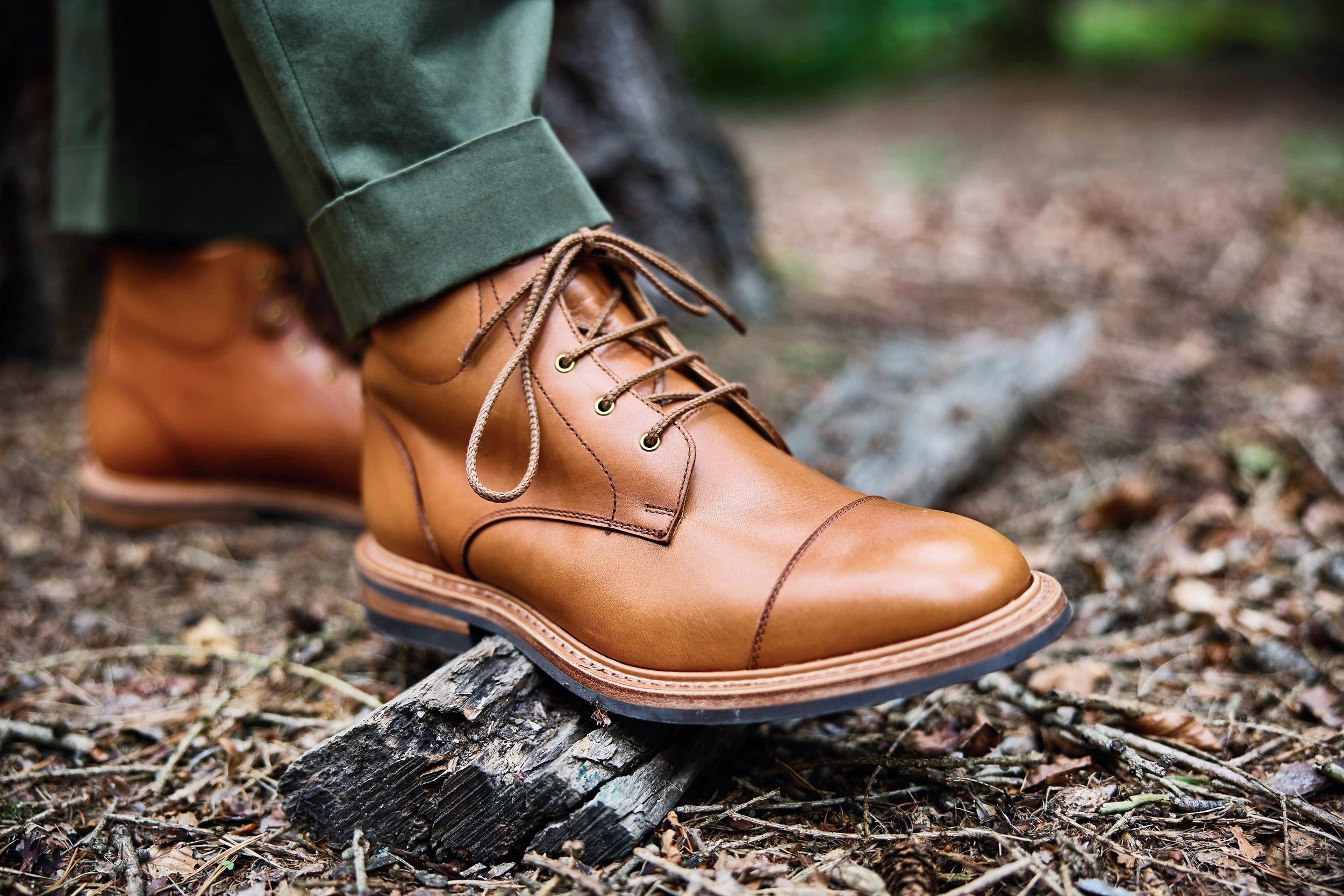 Trickers shoes, as photographed by Charles Ward on location in Northamptonshire. Charles Ward specialises in footwear photography and his great, great great grandfather started Barker shoes in Earls Barton in 1880. 