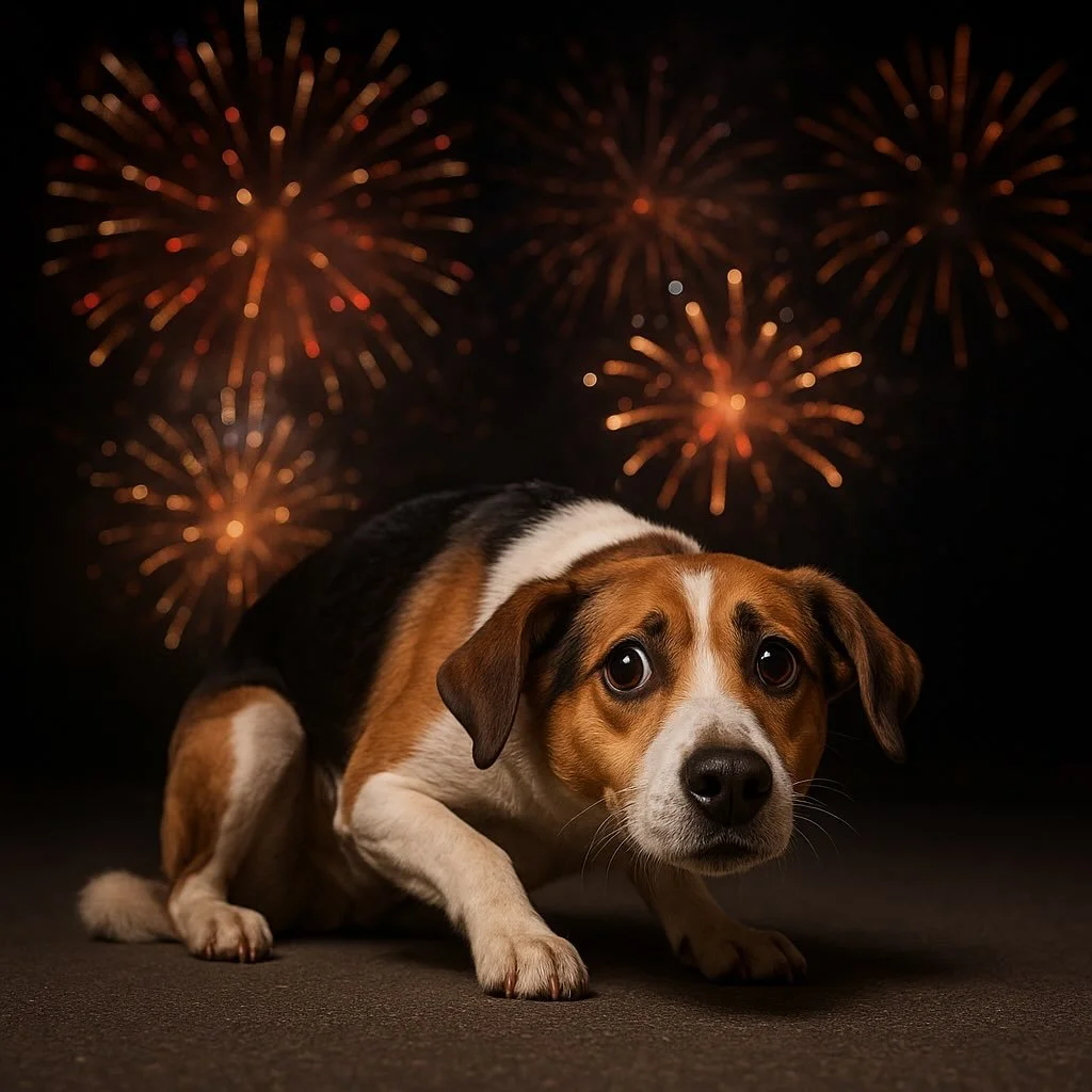 🎆🐶 Nytt&aring;rsaften kan v&aelig;re skremmende for mange hunder
Trenger hunden din beroligende medisiner til nytt&aring;r? Da anbefaler vi &aring; ta kontakt i god tid f&oslash;r jul, slik at vi kan finne den tryggeste og beste l&oslash;sningen fo