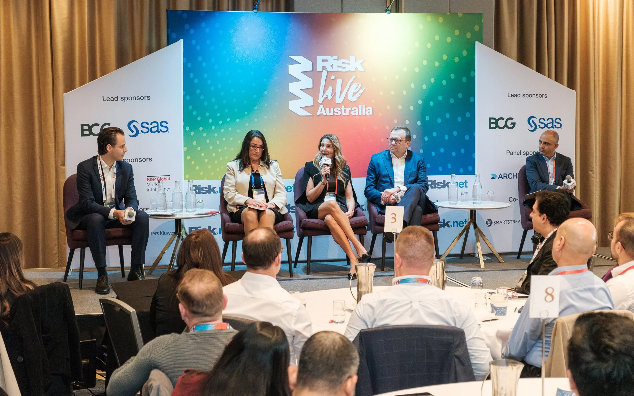 Panel speakers at Risk live corporate conference in Sydney