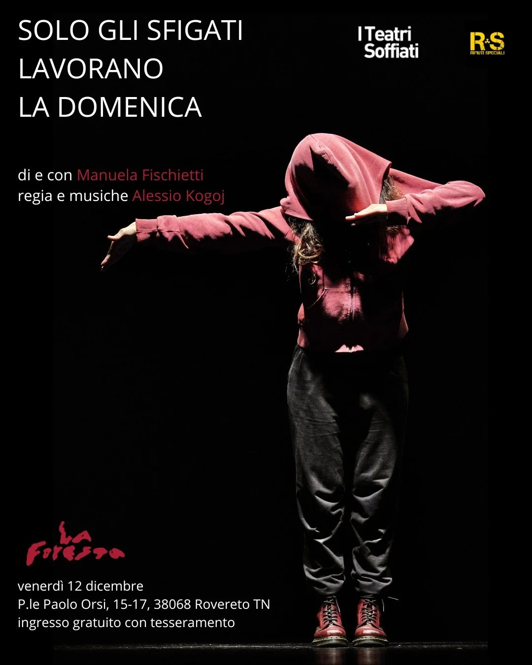 Il 12 dicembre tornano gli Sfigati.
E noi come sempre siamo felici!
🌳🌴🌲Ci vediamo in quella bellissima comunit&agrave; che &egrave; La foresta a Rovereto ore 21.00.
𝙎𝙤𝙡𝙤 𝙜𝙡𝙞 𝙨𝙛𝙞𝙜𝙖𝙩𝙞 𝙡𝙖𝙫𝙤𝙧𝙖𝙣𝙤 𝙡𝙖 𝙙𝙤𝙢𝙚𝙣𝙞𝙘𝙖 ✊
Io e compa