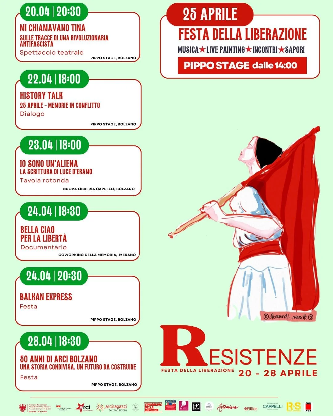 ✨Torna 𝙍𝙀𝙨𝙞𝙨𝙩𝙚𝙣𝙯𝙚! E noi siamo felici di farne parte con la storia, l'ispirazione e le scelte di Tina Modotti! ✊

𝙍𝙀𝙨𝙞𝙨𝙩𝙚𝙣𝙯𝙚 &egrave; una rassegna organizzata in collaborazione con ANPI Alto Adige S&uuml;dtirol e una fitta rete di