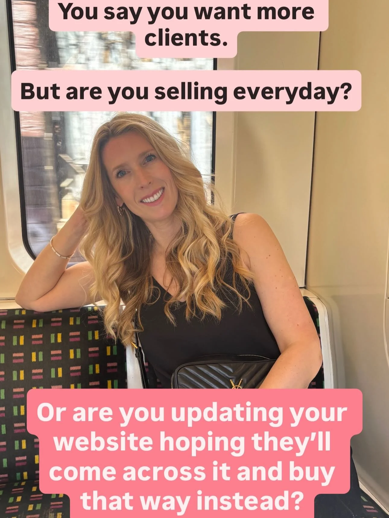 I know this stings when you read this 

I&rsquo;m sending you love because this was me🫶🏼

Go back through my instagram and you&rsquo;ll see I was pumping out content but not actually selling.

Instead I was updating my website and repositioning mys