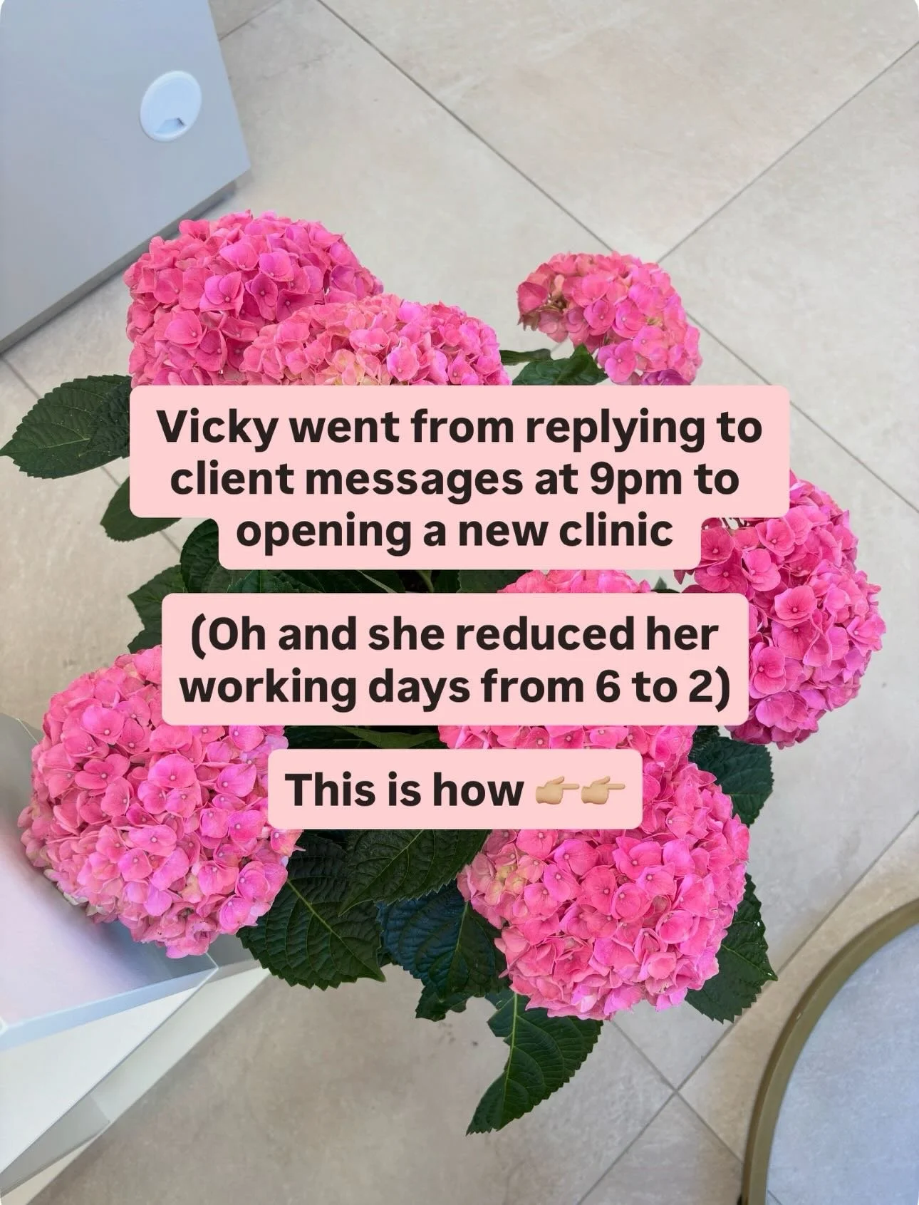 💜 CLIENT WIN 💜

No new strategy
No new offer 
BIGGER result 

Vicky&rsquo;s progress in 6 months has been INSANE 🤯

She went from:
✨ seeing clients on a Sunday night 👉🏼 turning her phone off at 5pm
✨ Working 6 days 👉🏼 2 days 
✨ Avoiding her fi