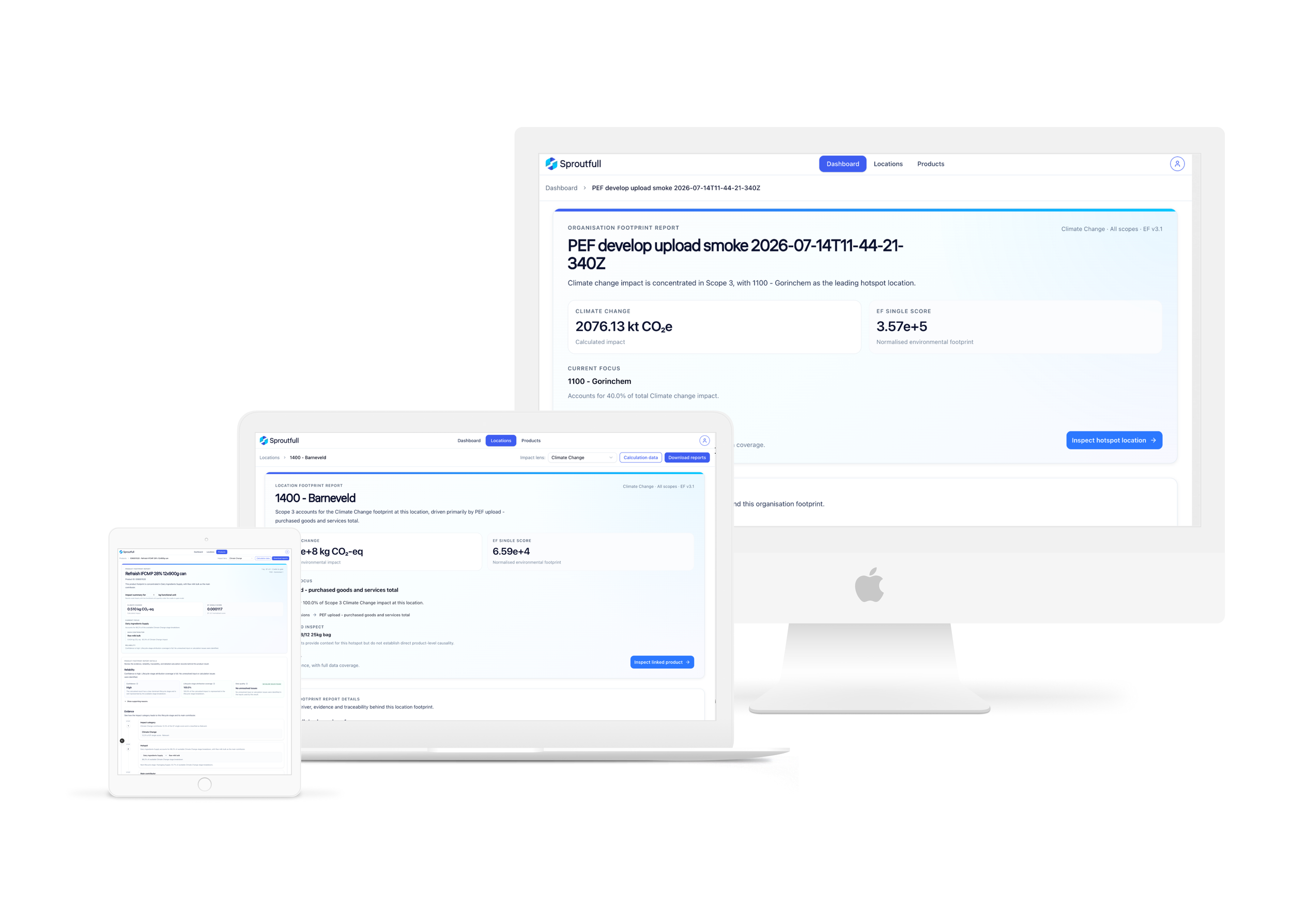 Sproutfull LCA Platform - UX Engineering / Product Design