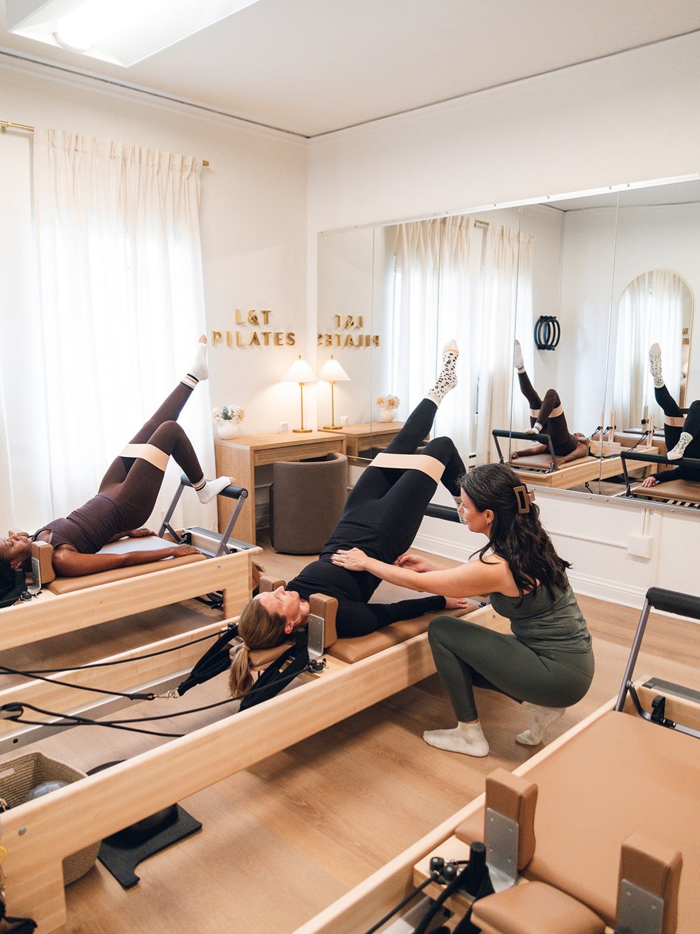 Reformer + props = next-level movement 🤍

Small groups. Big intention.

Come experience the L&amp;T Method. Link to book in bio.