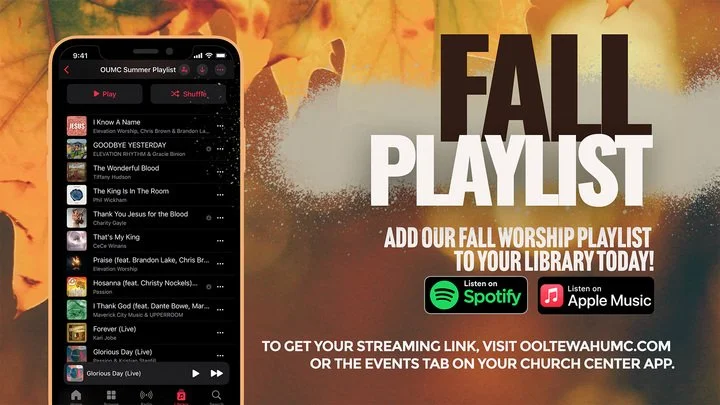 Fall Worship Playlist