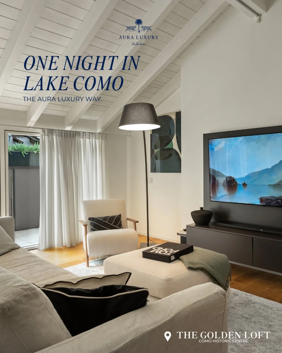 A day measured by moments. 
From arrival to evening calm, the feeling stays with you.
Welcome to The Golden Loft Apartment, part of Aura Luxury Collection.