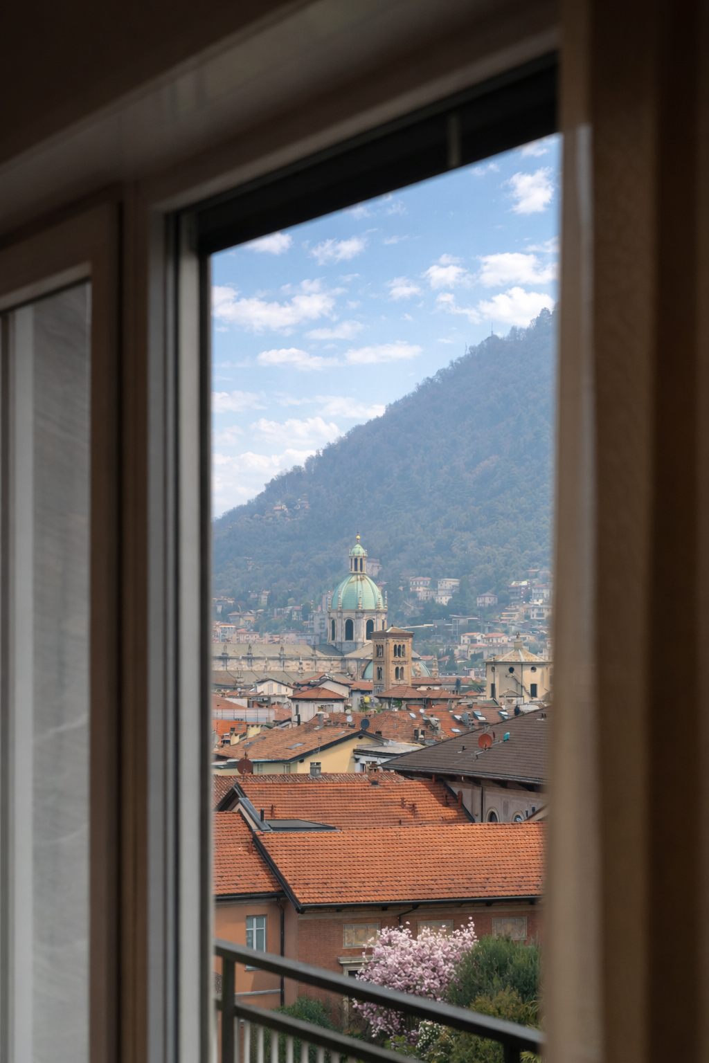 The view from the balcony 