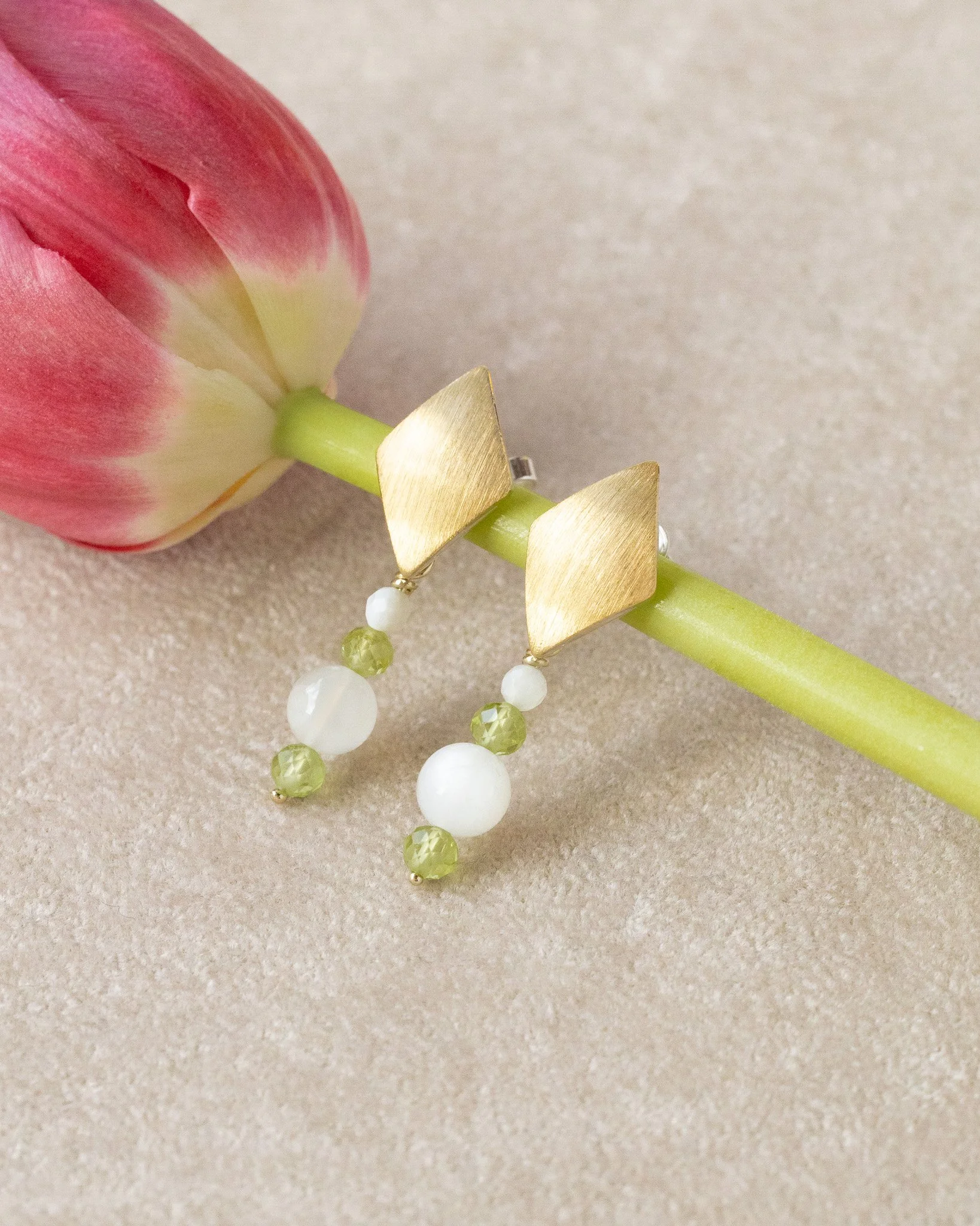 "Golden Dew Drops" Ohrringe