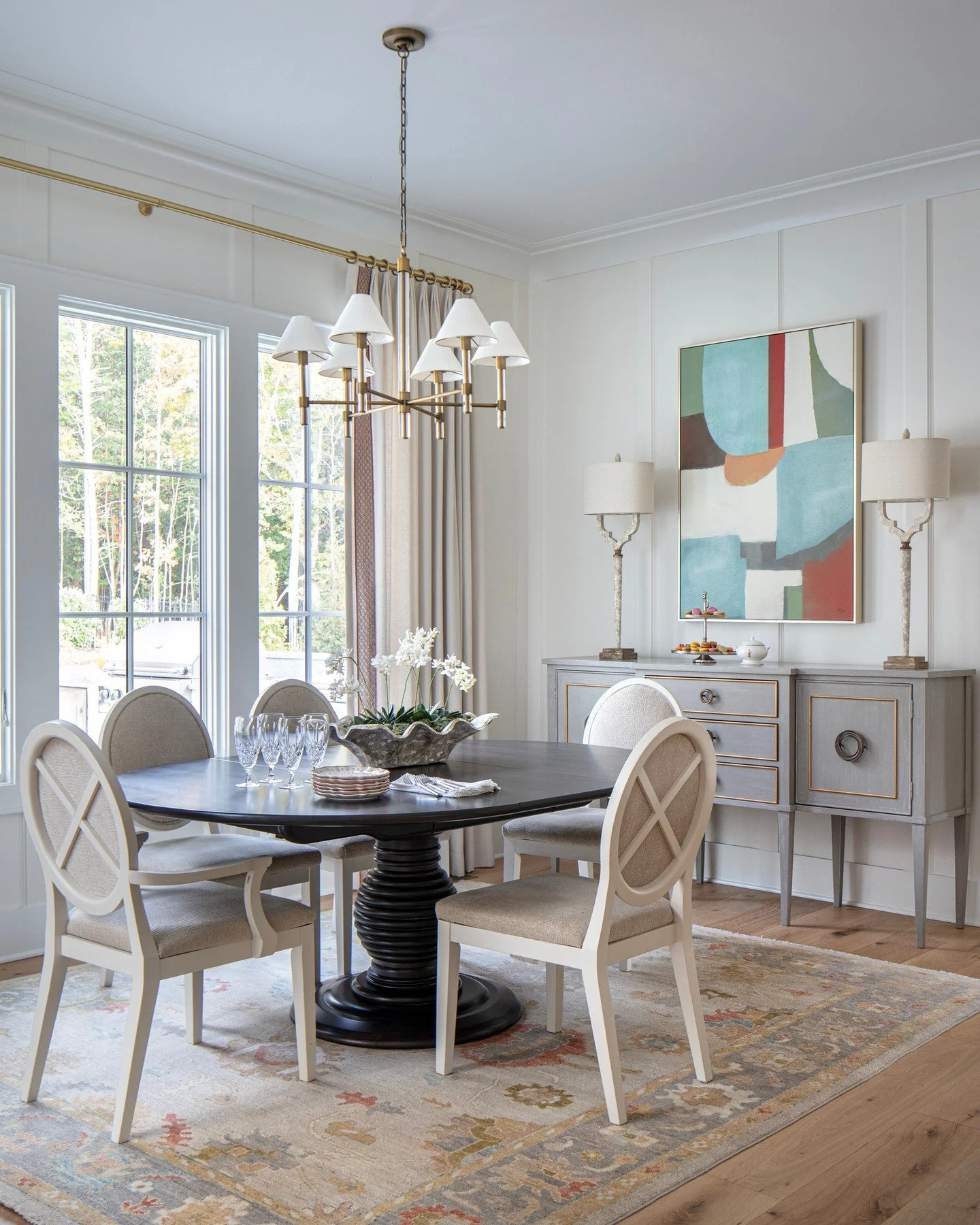 Pictured above is one of our favorite eat-in kitchen spaces.⁠
⁠
The term eat-in refers to a more casual dining area located just off the kitchen&mdash;perfect for everyday meals and gathering close to where all the action happens.⁠
⁠
Funny story: On 