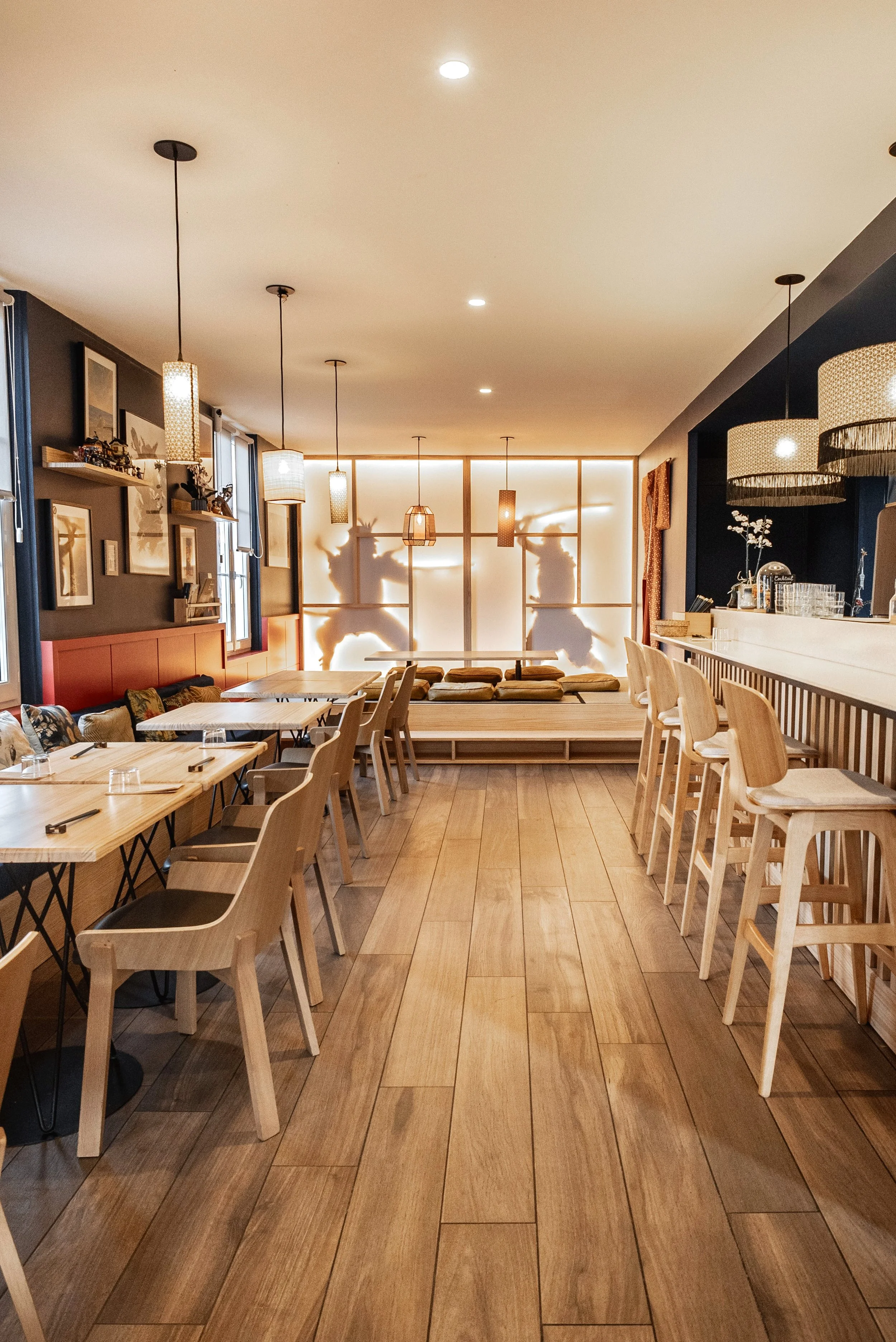 Création d’un restaurant japonais – surface 85 m² – 2025