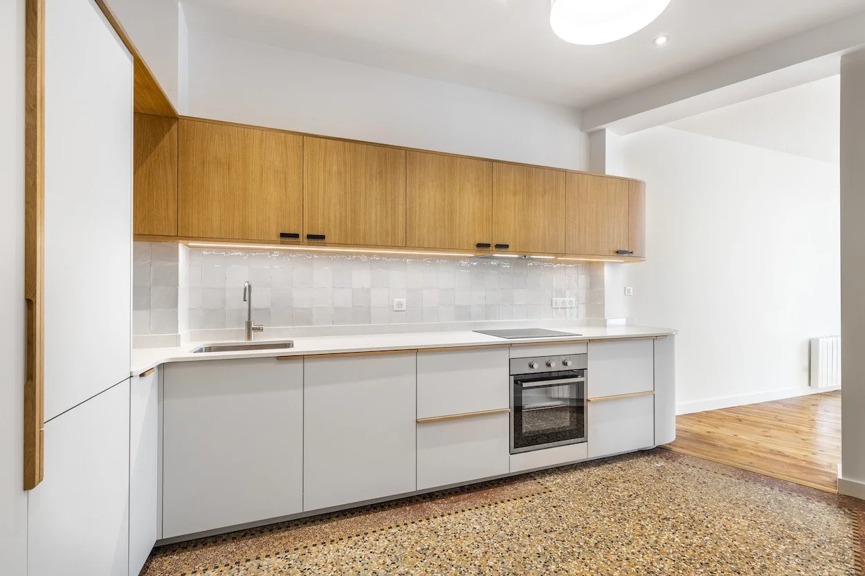 Réunion et rénovation de deux appartements – surface 85 m² – 2021