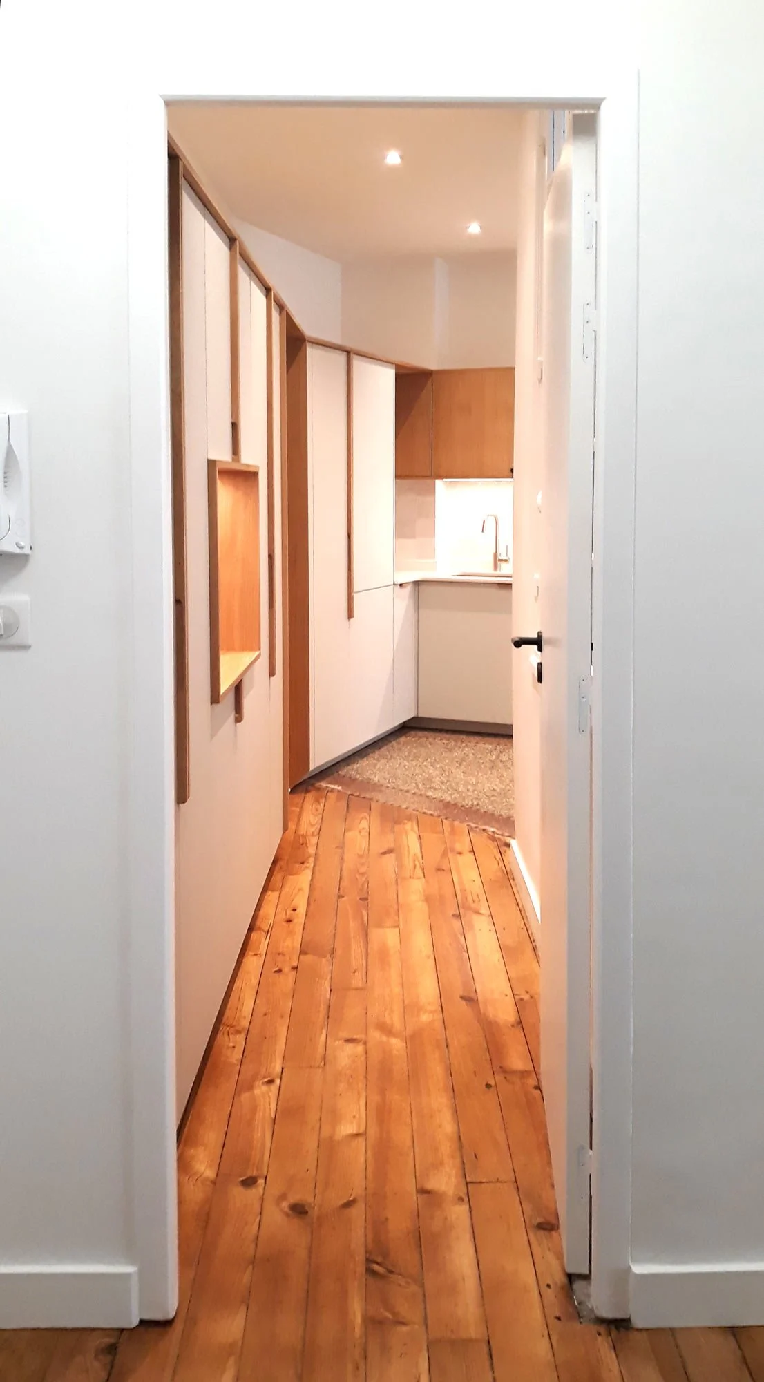 Réunion et rénovation de deux appartements – surface 85 m² – 2021