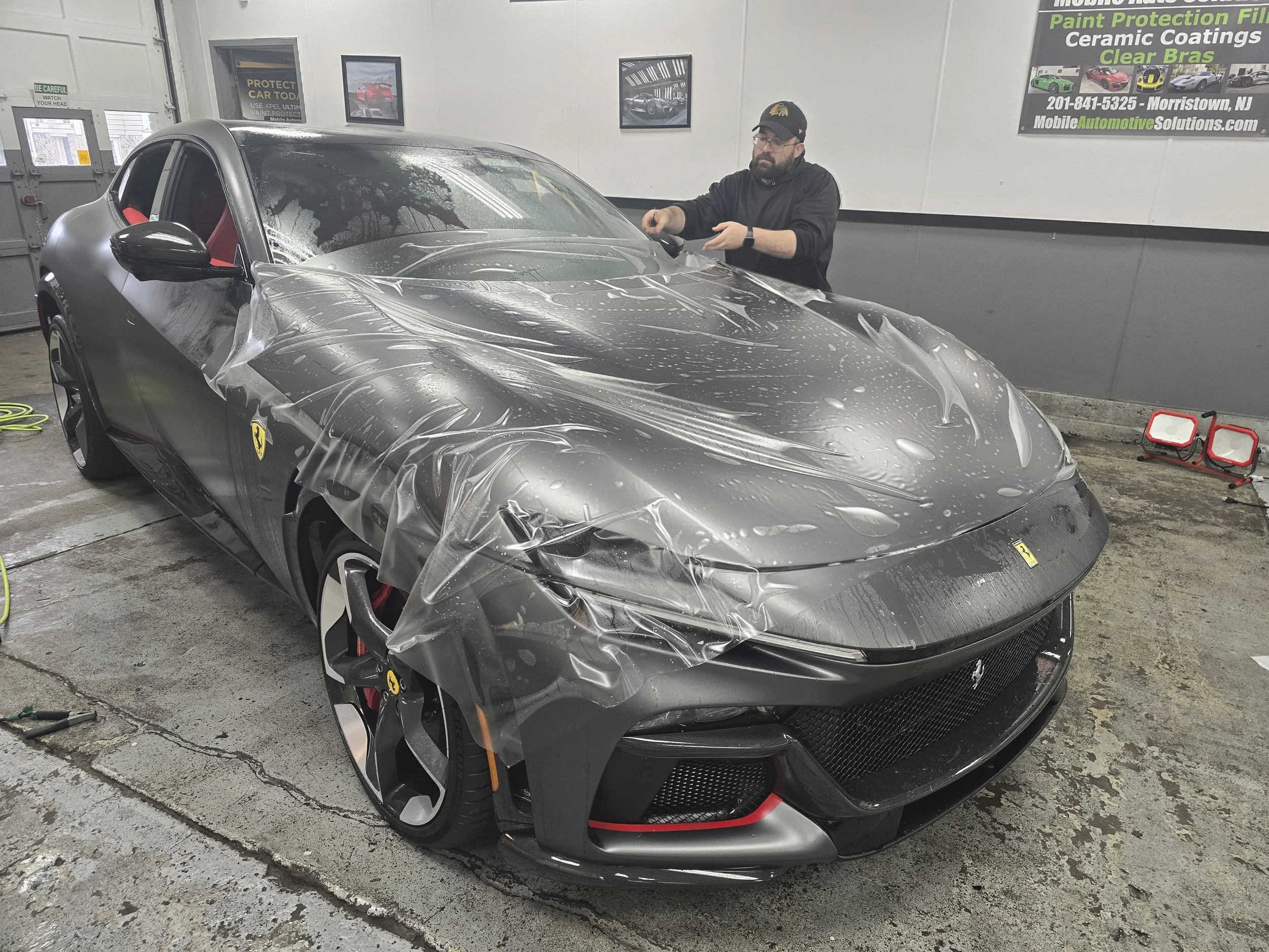 Ferrari Full Body XPEL Stealth wrap.  Protect your investment