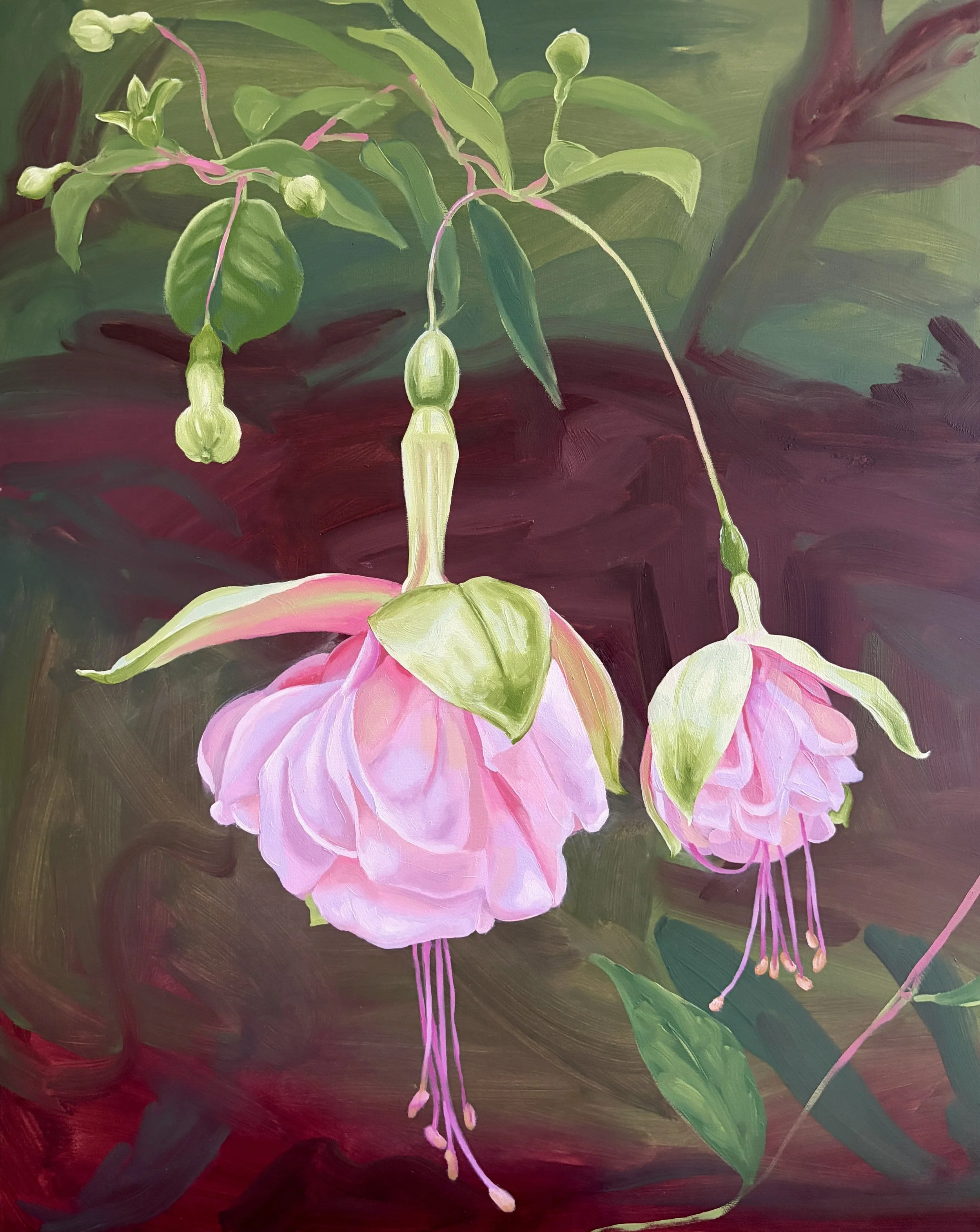 "ambitious love plagues itself"
oil on wood
16x20in